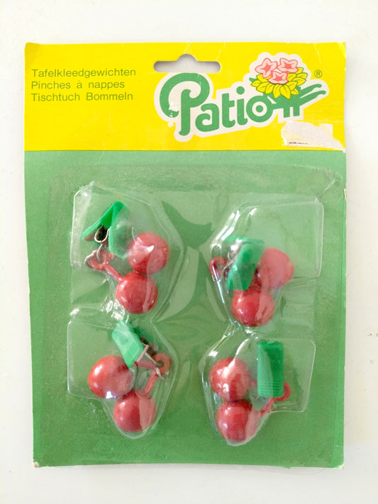 4 pinces à nappe cerises 🍒