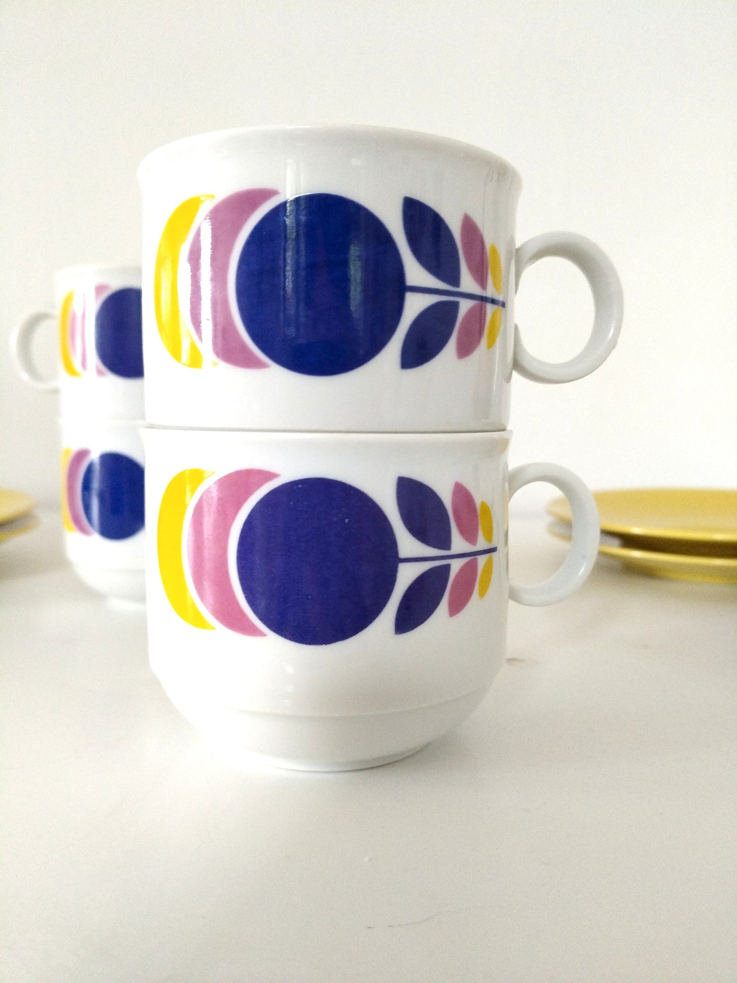 2 tasses + 2 soucoupes en porcelaine Seltmann Weiden Bavaria