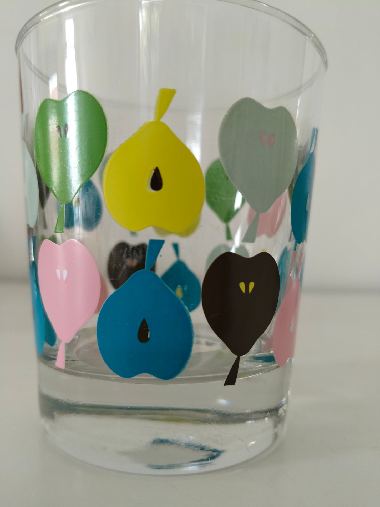 Duo de verres Ikea décor poires