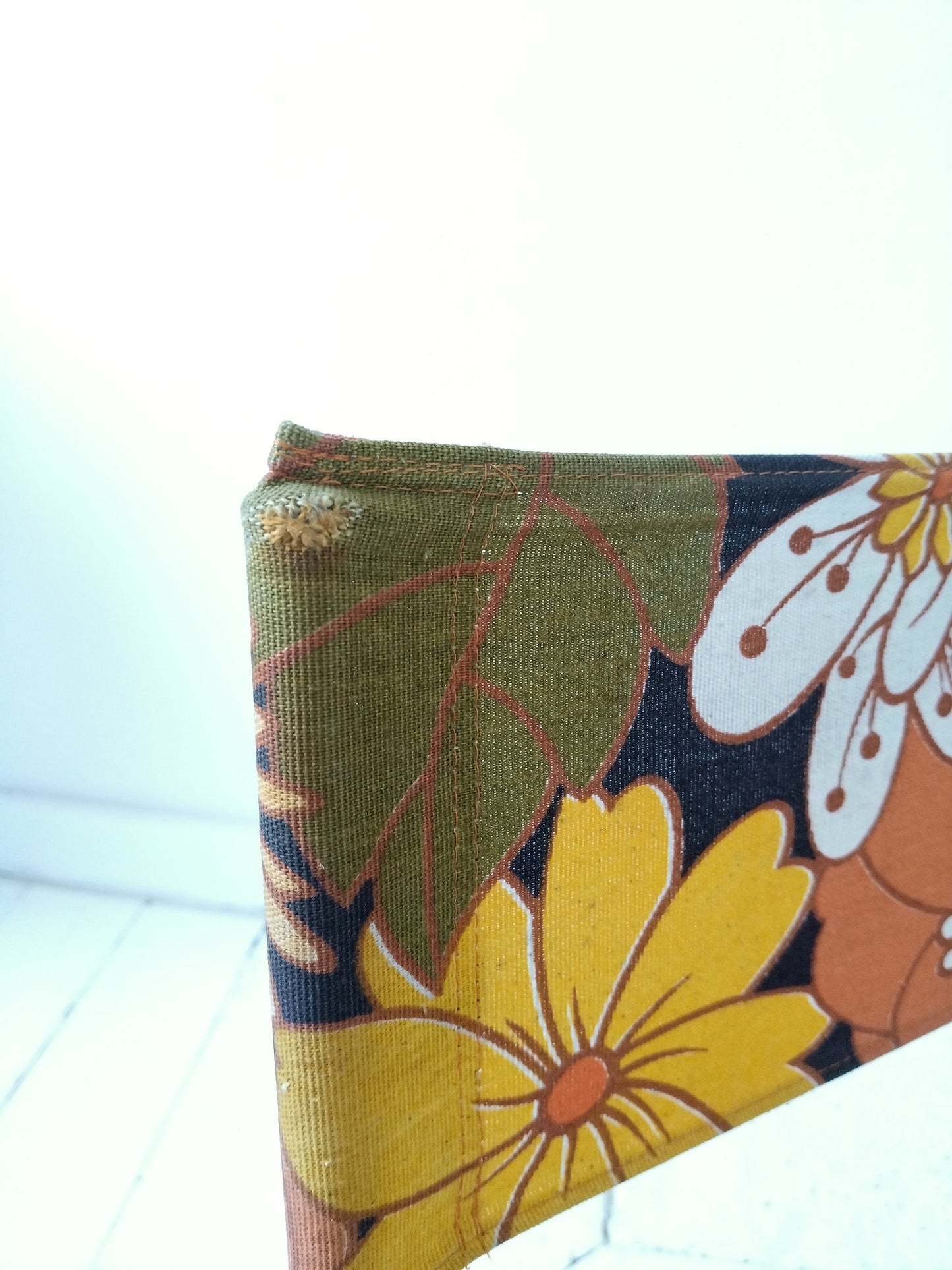 Chaise de plage pliante vintage flower power