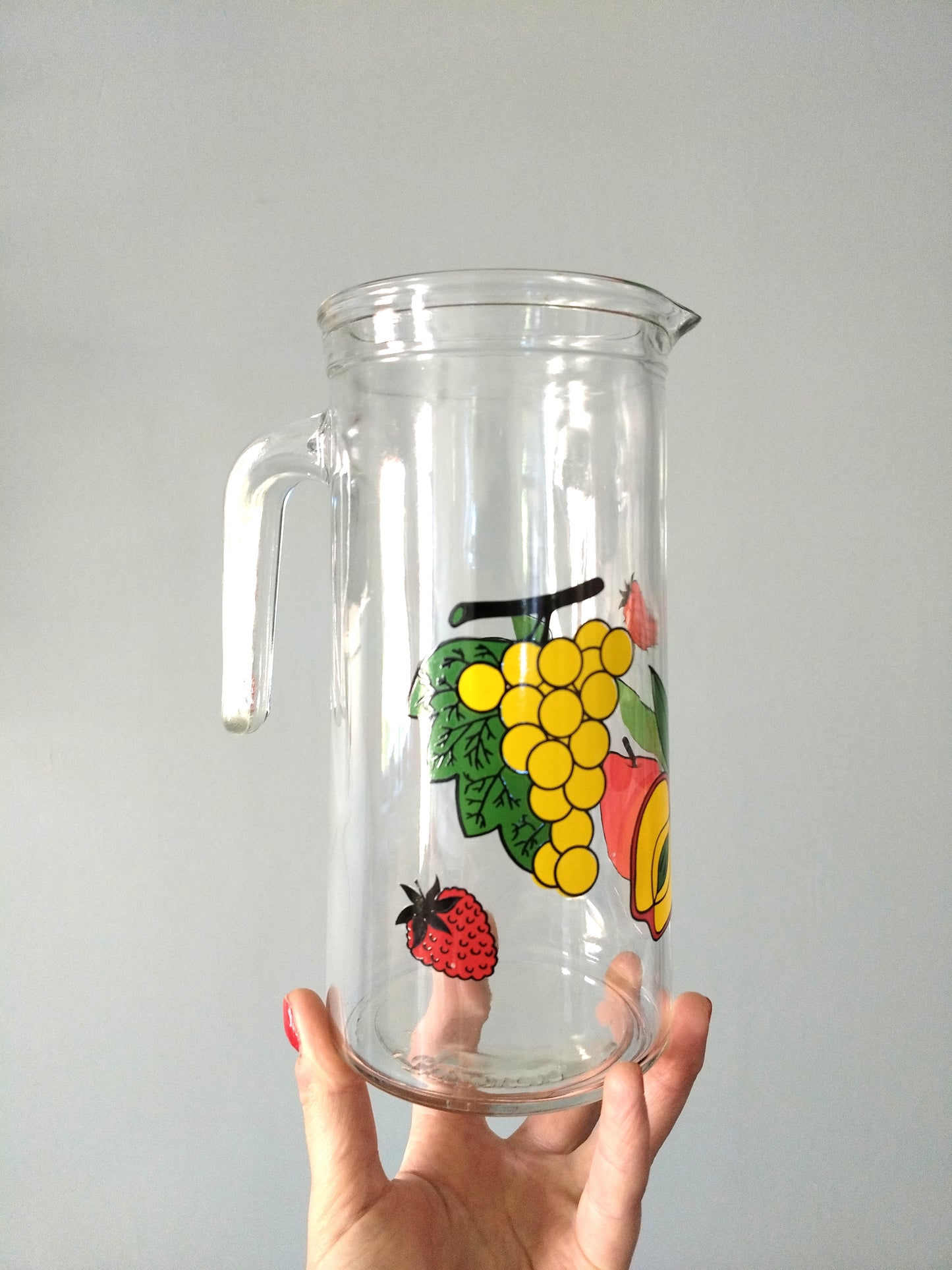 Carafe cruche pichet vintage en verre itlay