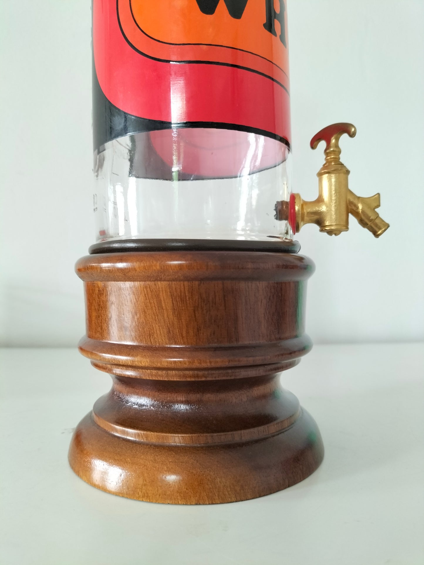 Set à whisky seventies : bouteille/ fontaine et 4 verres