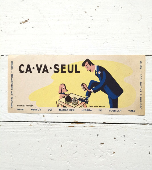 Buvard publicitaire Ça va - seul