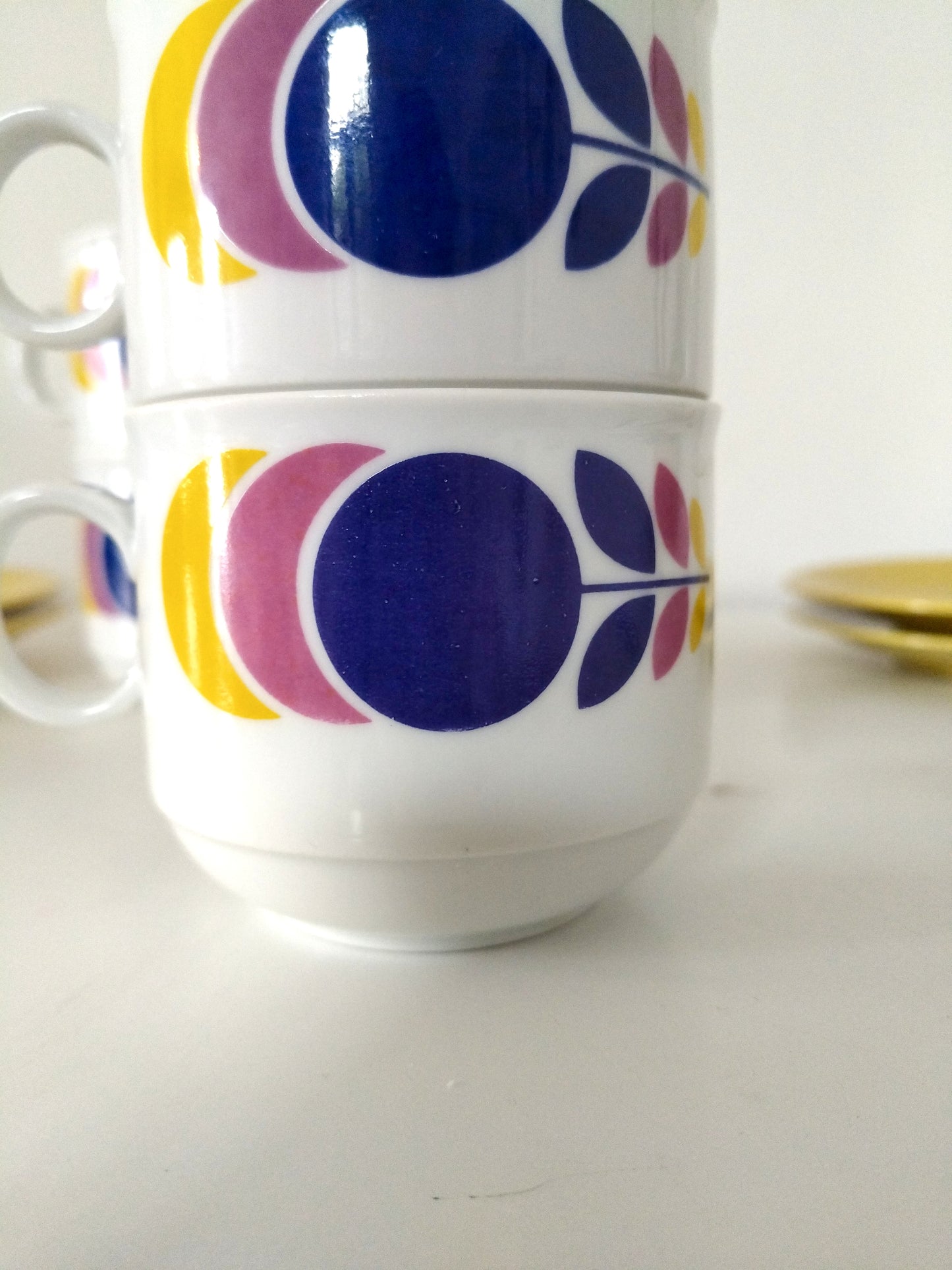 2 tasses + 2 soucoupes en porcelaine Seltmann Weiden Bavaria