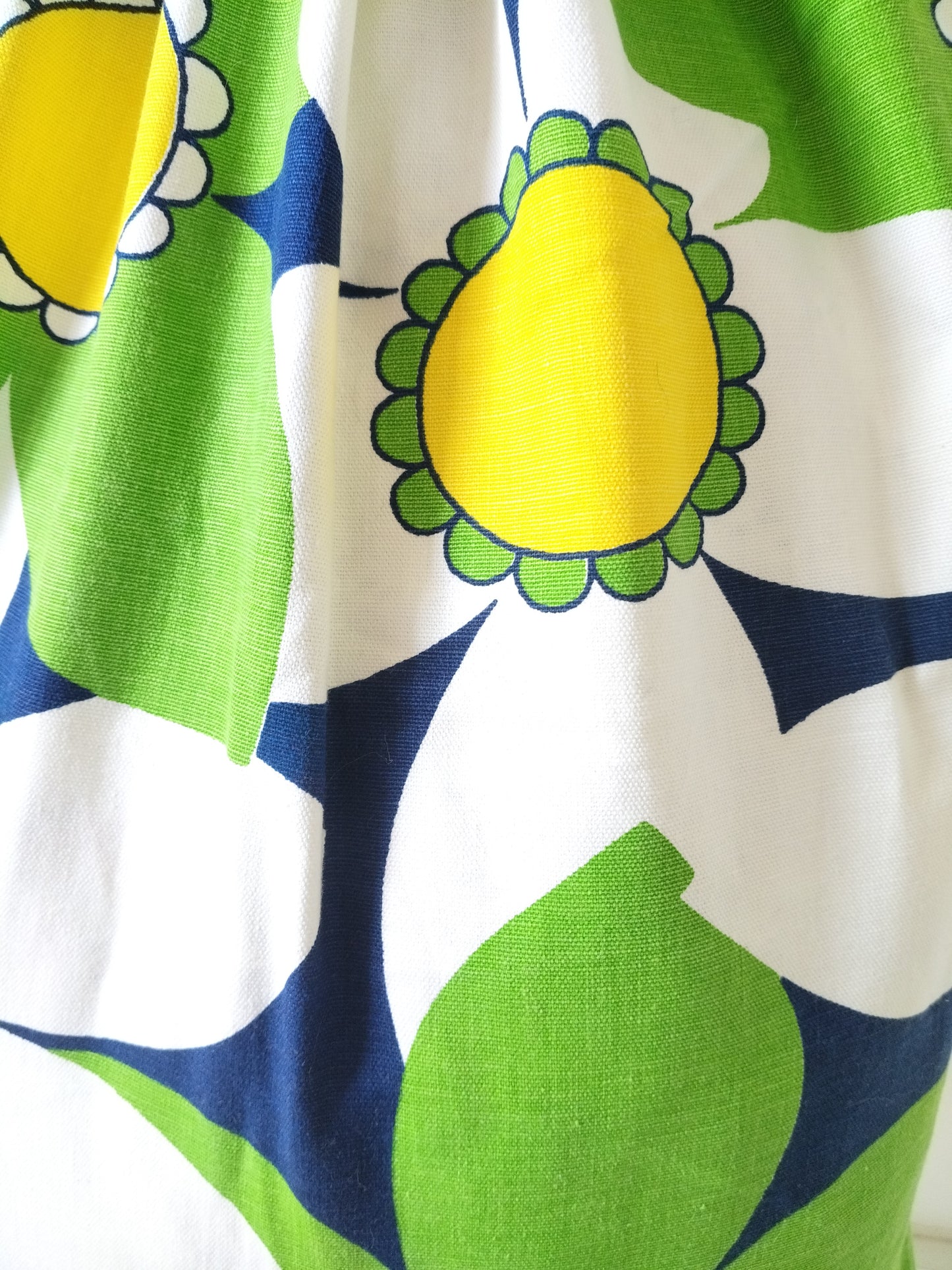 Grand sac à linge vintage en tissu