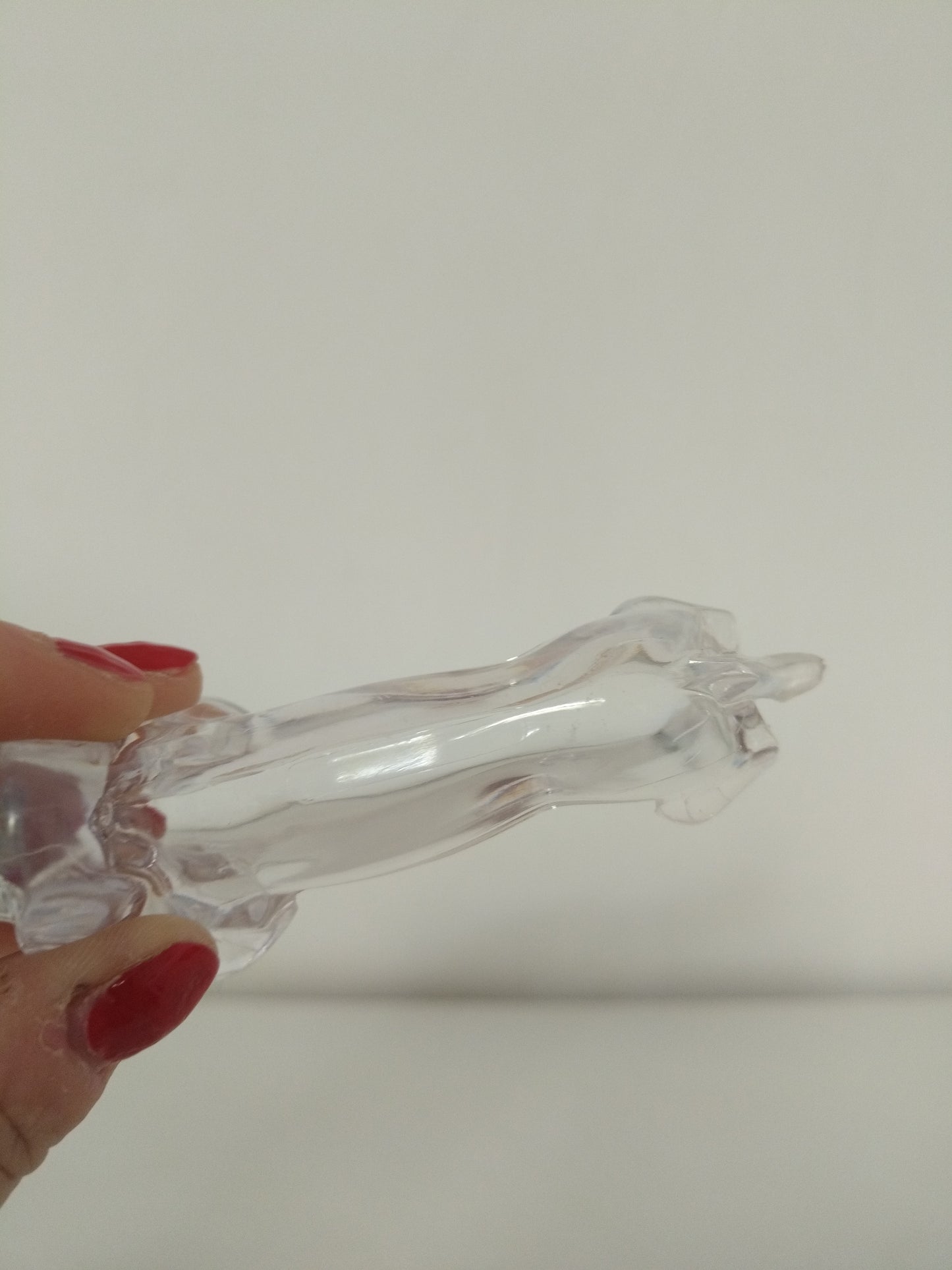 Set de 6 repose/ pose-couteaux chien teckel en plexi transparent (2 sets disponibles)