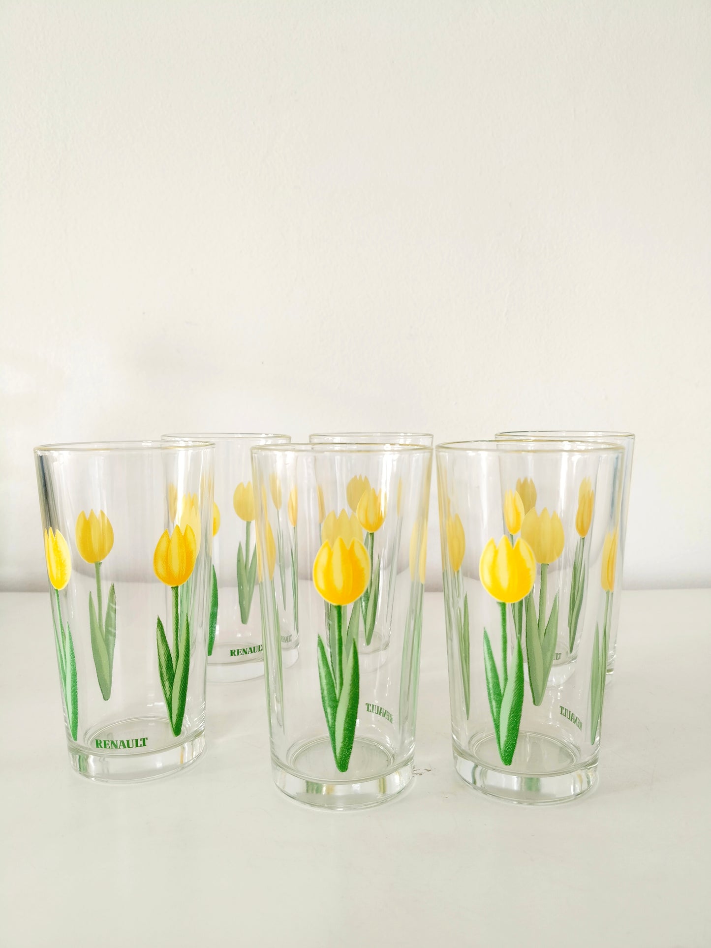 Ensemble carafe et 6 verres publicitaires Renault