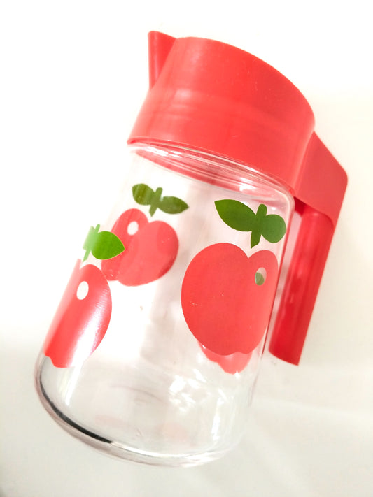 Carafe pichet cruche Henkel décor pommes