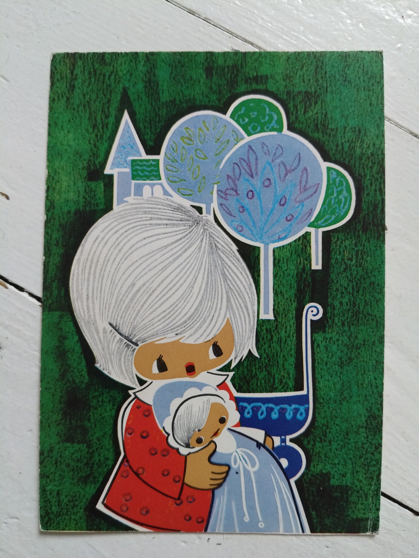 Ancienne carte postale illustration Jaklien Moerman