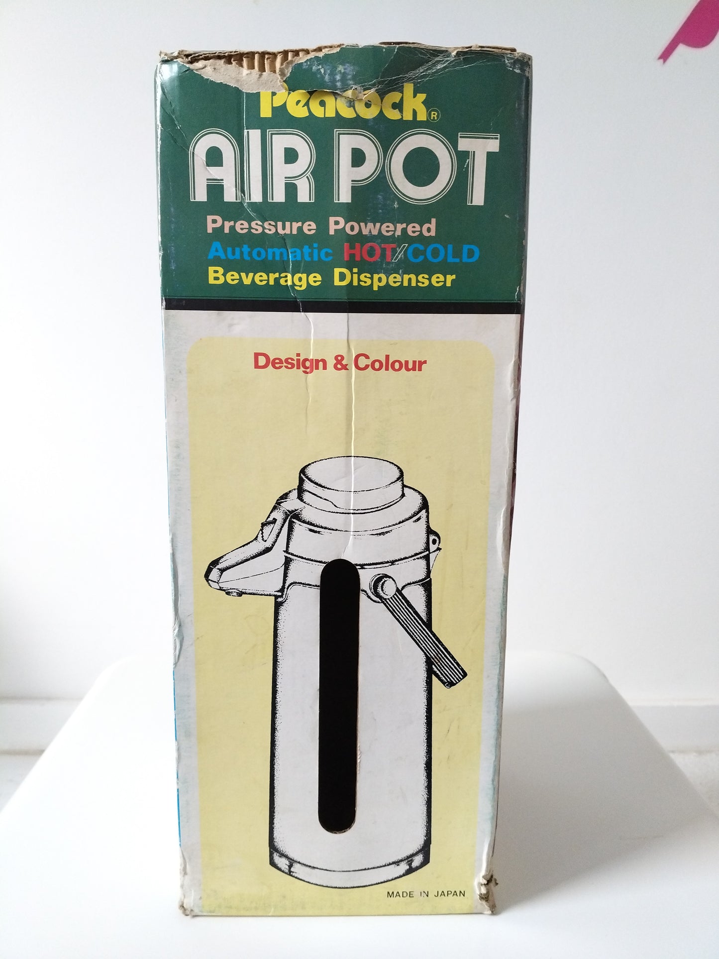 Grand thermos à pompe pivotant 2,5l Peacock Air Pot Japan