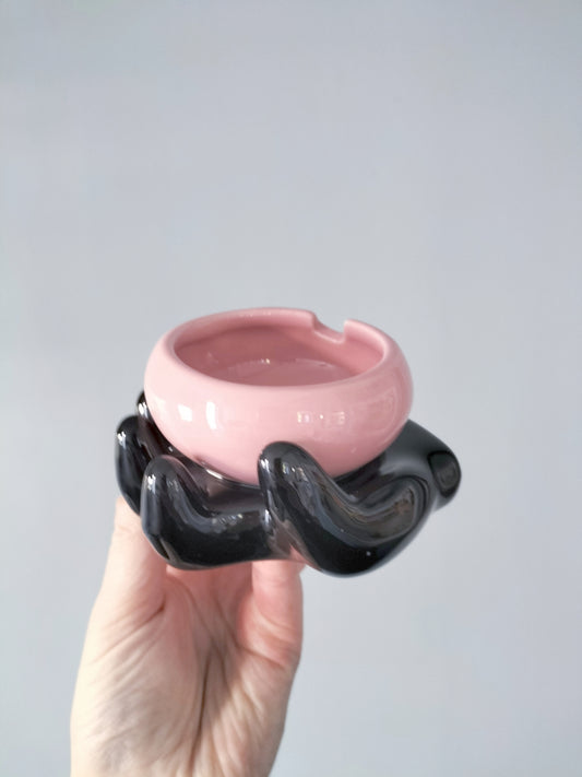 Cendrier/ vide-poches main en céramique