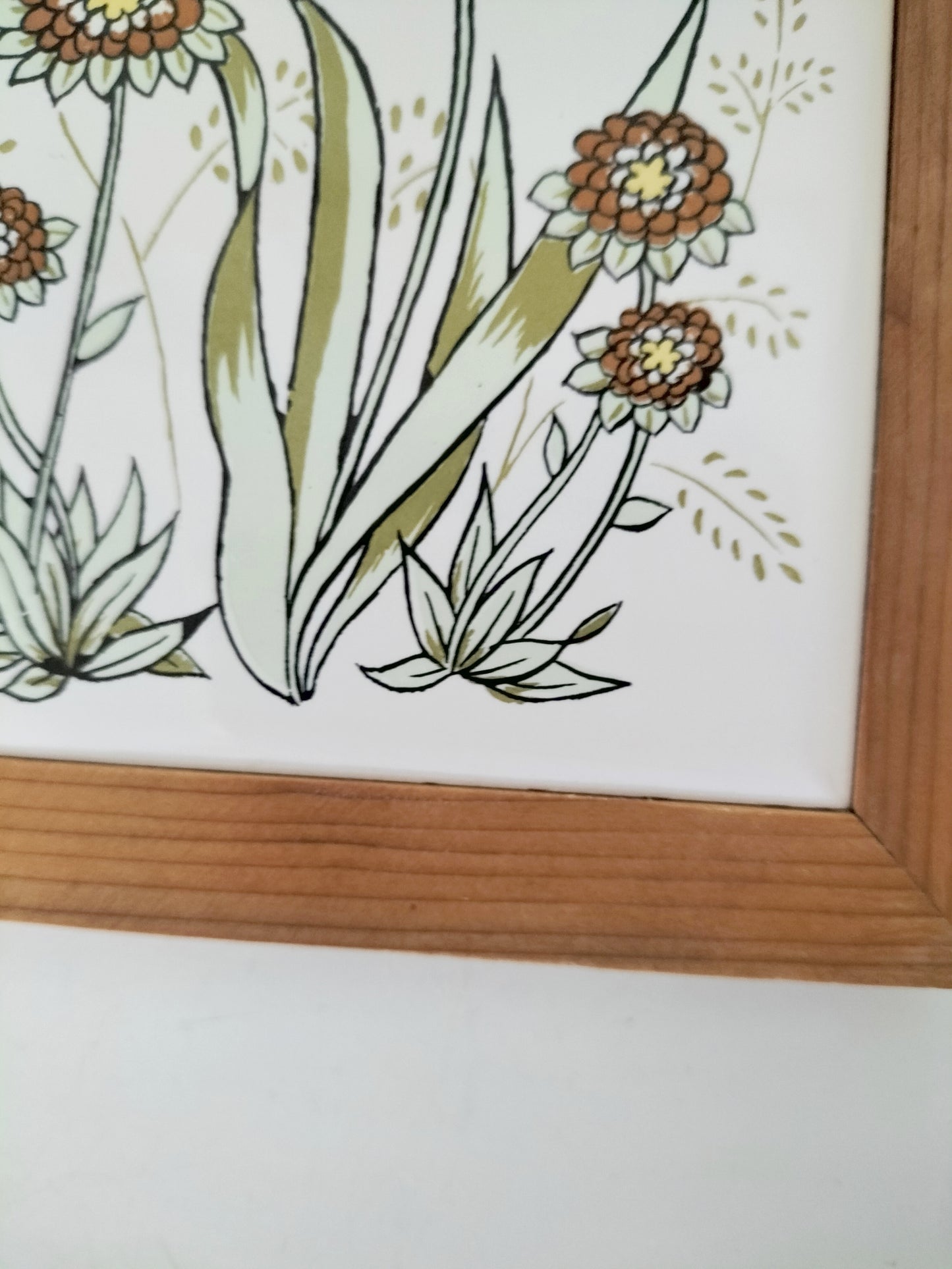 Dessous de plat mural carreau et bois