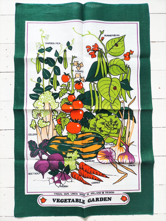 Torchon de cuisine "vegetable garden" en lin Ireland