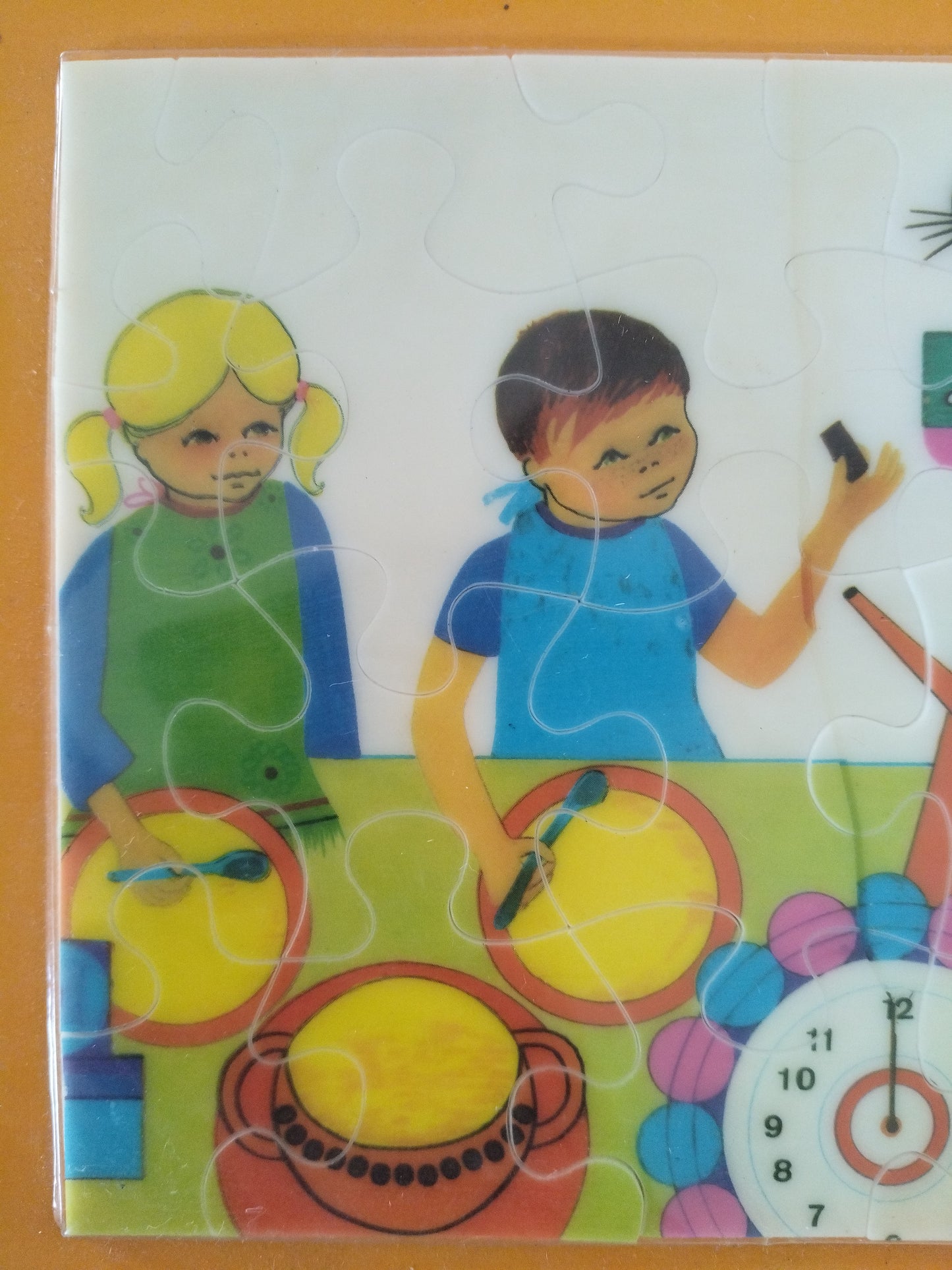 Puzzle premier âge en plastique Caroline et Frédéric