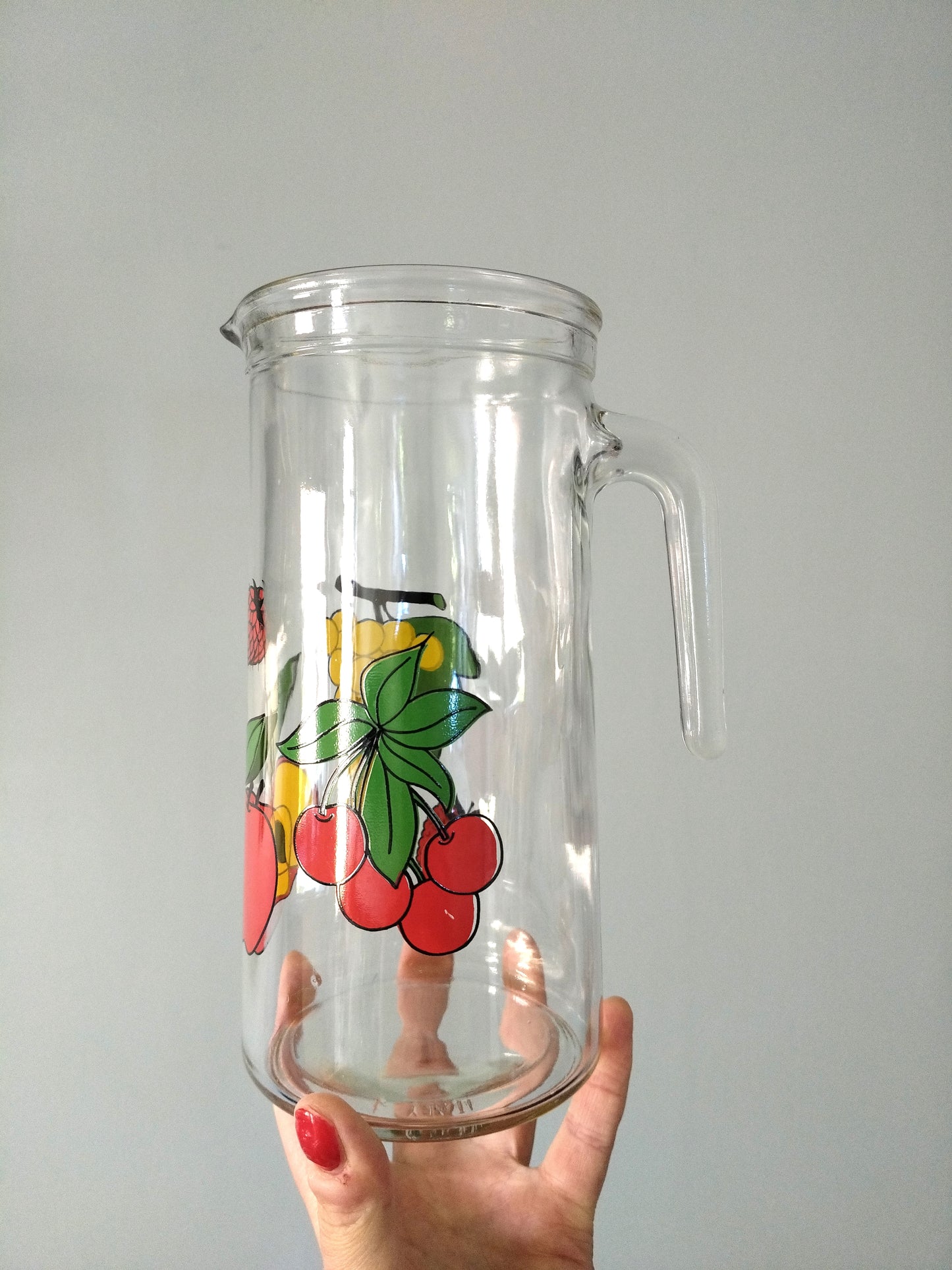 Carafe cruche pichet vintage en verre itlay