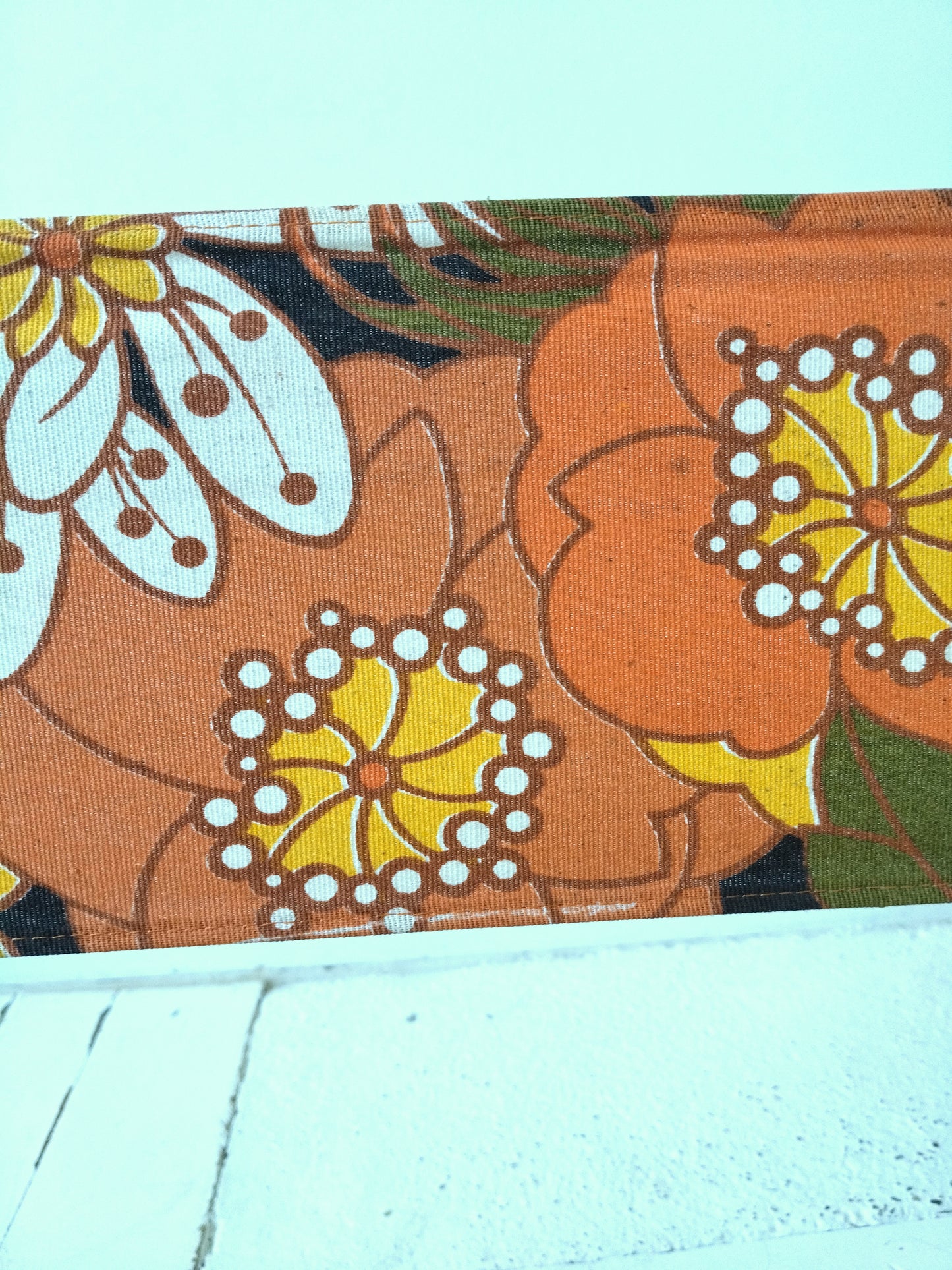 Chaise de plage pliante vintage flower power