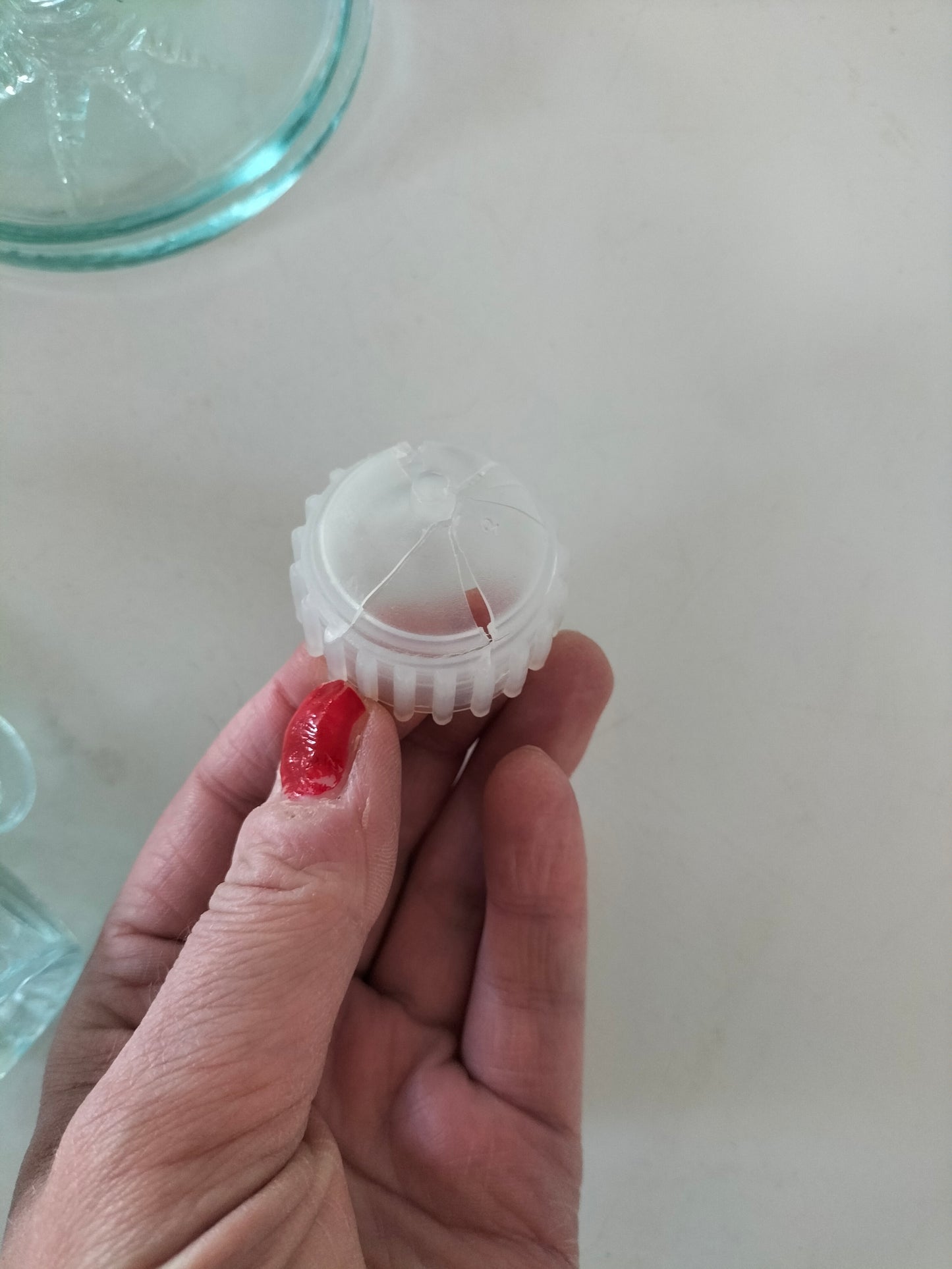 Bouteille coq en verre