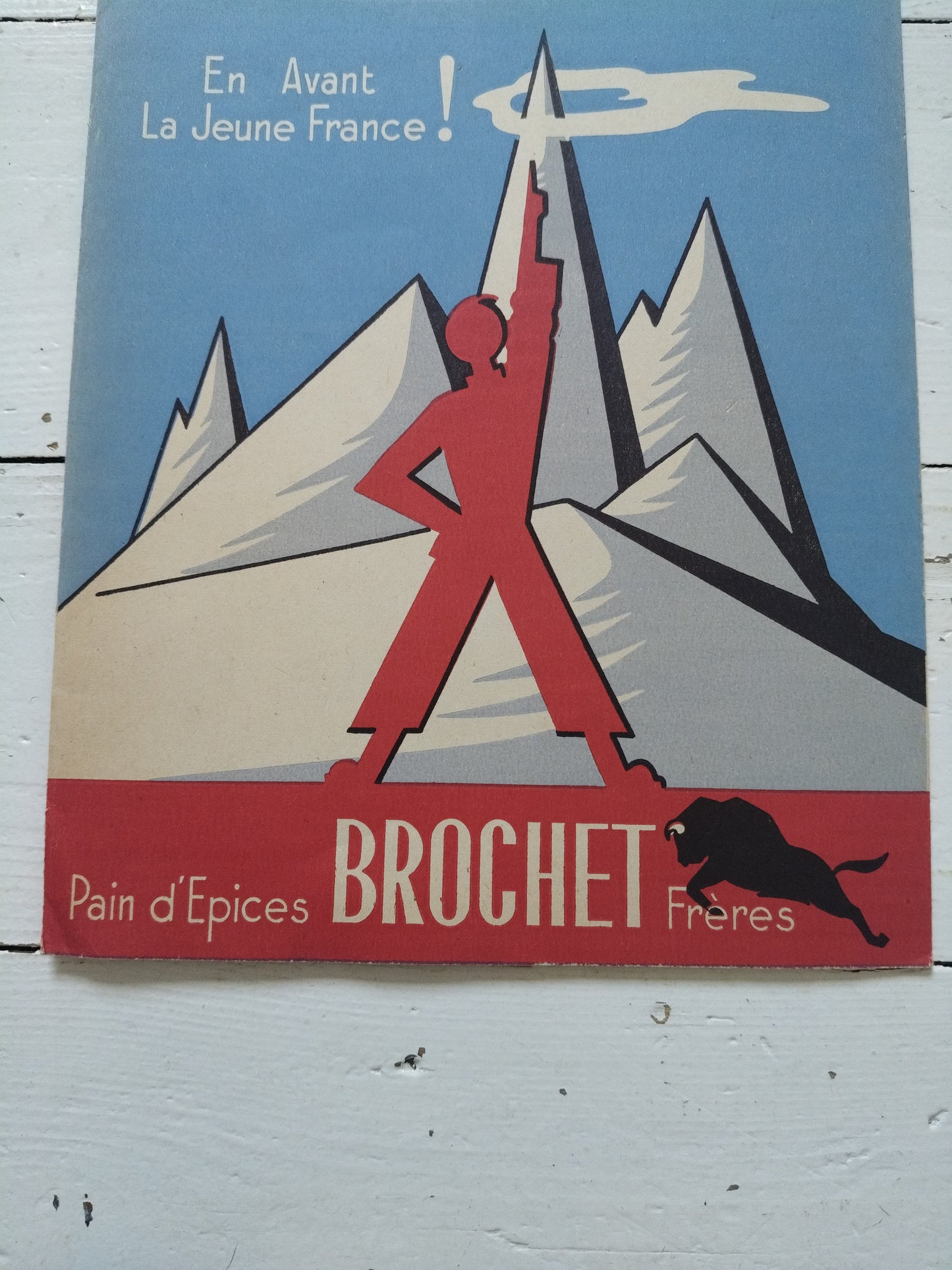Ancien protège-cahier en papier publicitaire Pain d'Épices Brochet frères A5