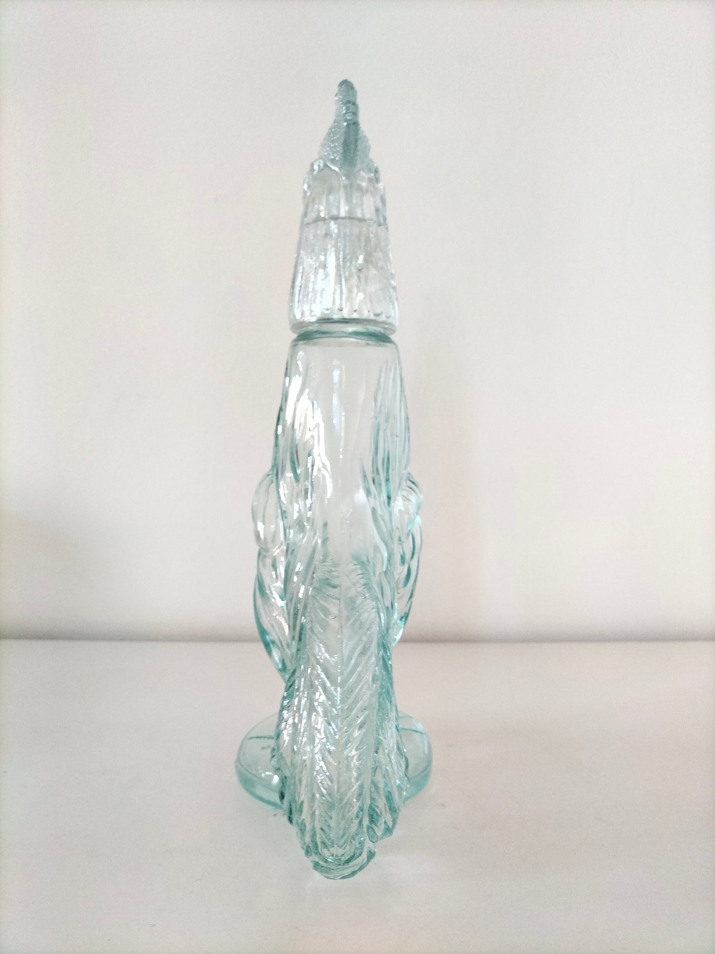 Bouteille coq en verre