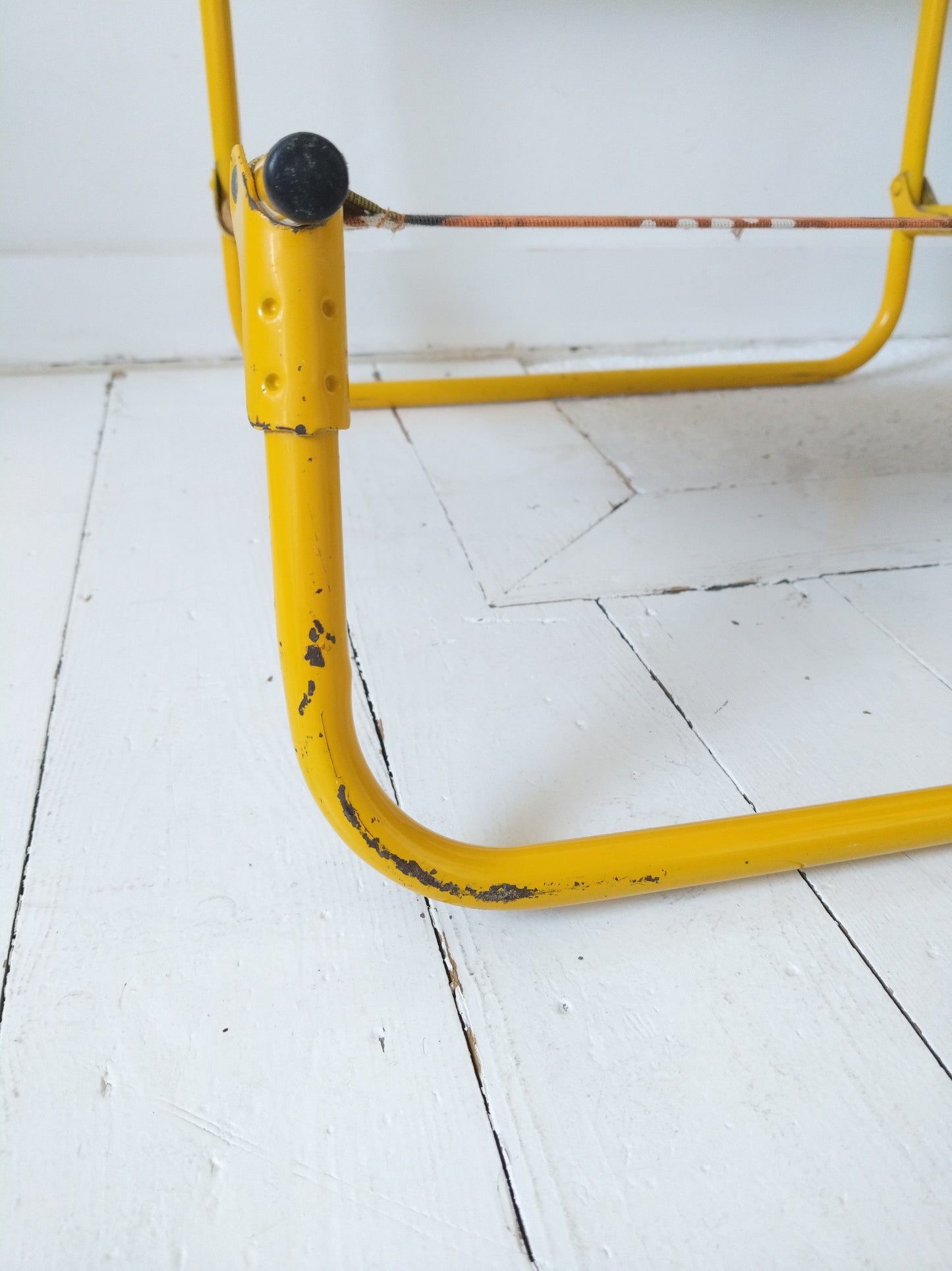 Chaise de plage pliante vintage flower power