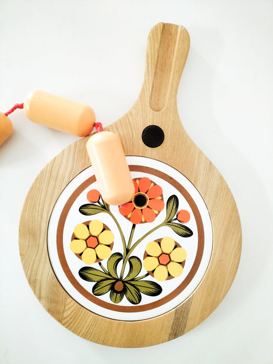 Planche à découper bois et céramique