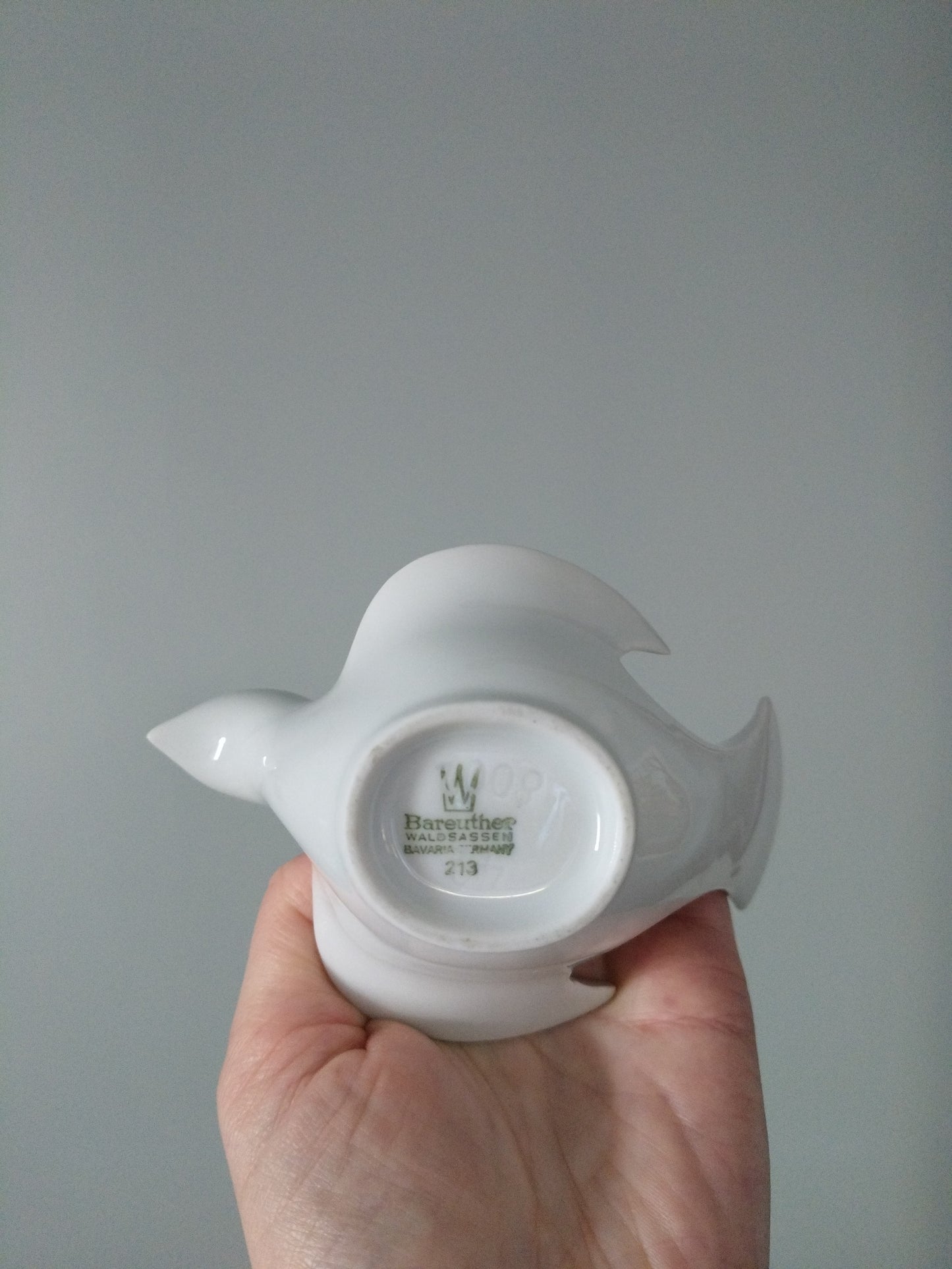 Bougeoir colombe en porcelaine Bareuther Bavaria