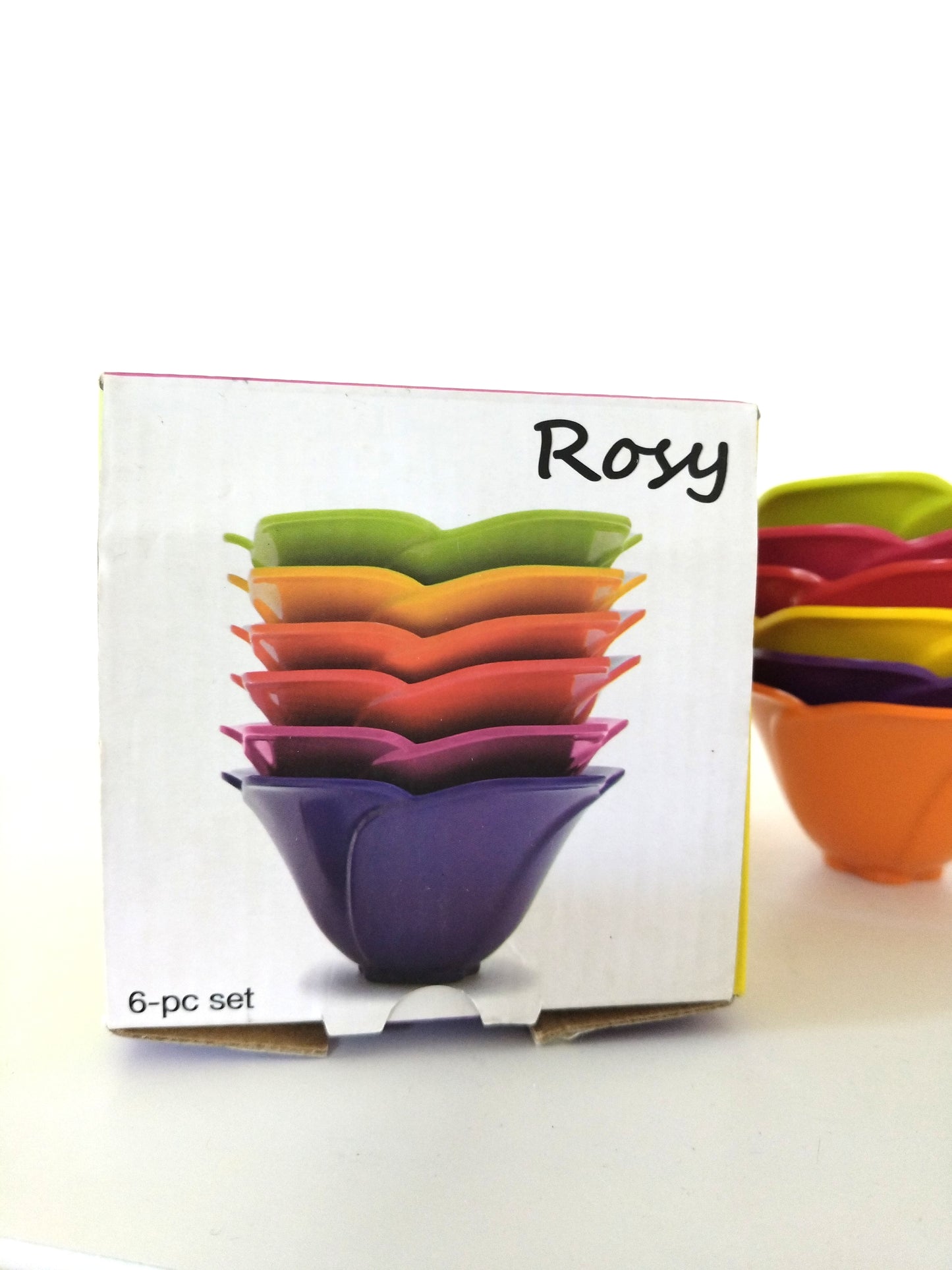 Ensemble de 6 petits bols/ coupelles fleur Zak! Designs Rosy - cetaitmieuxavant