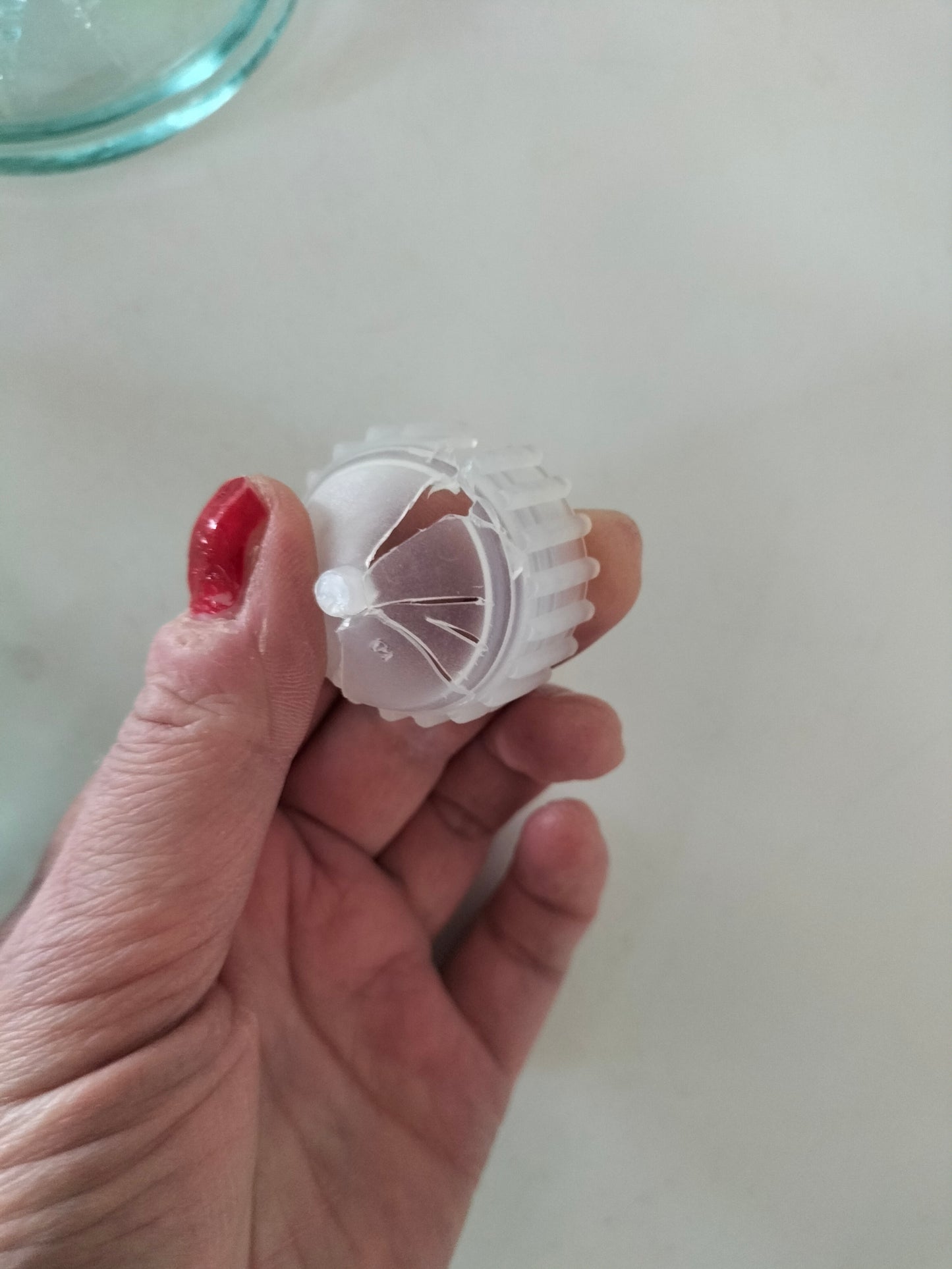 Bouteille coq en verre
