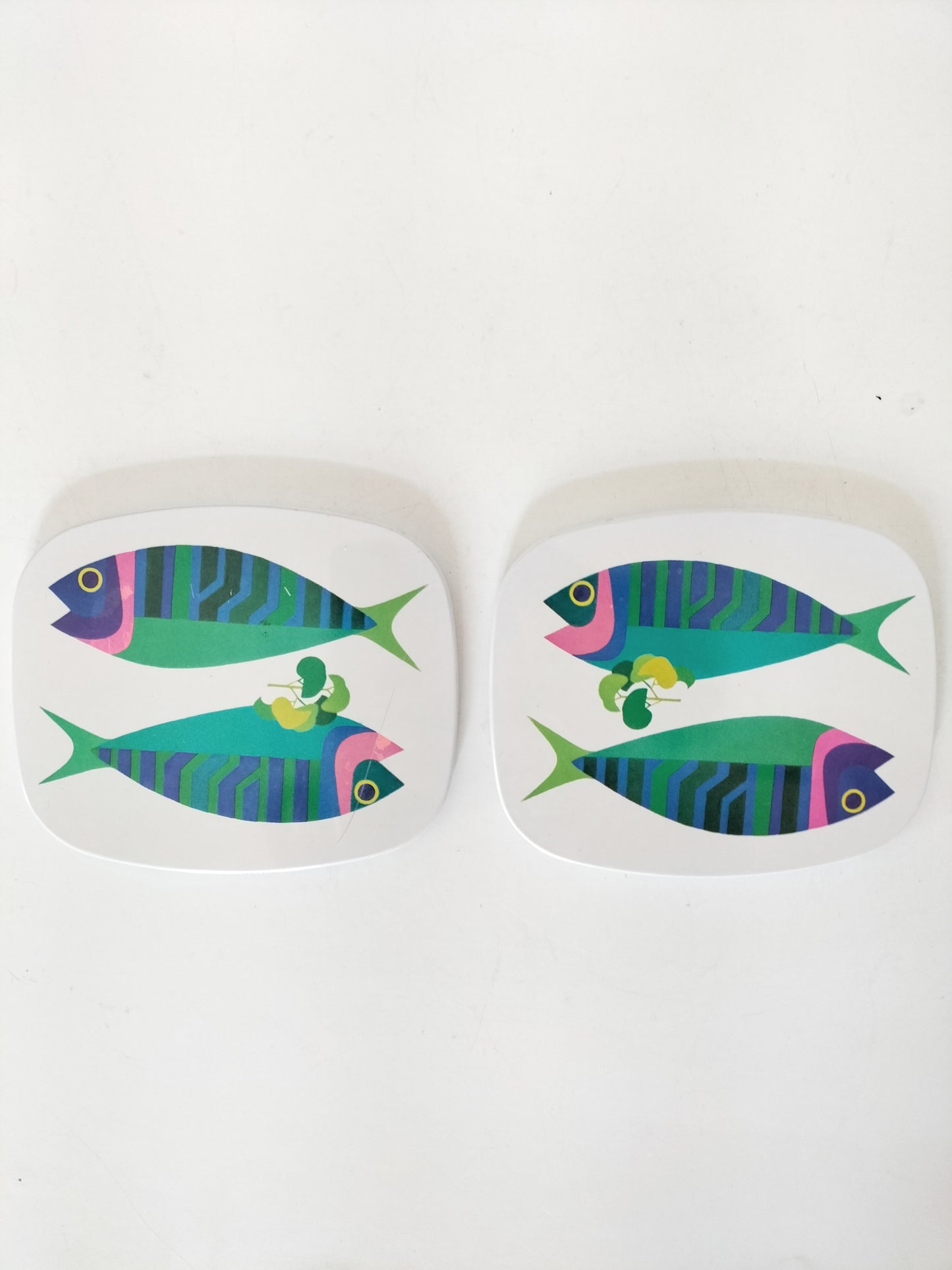 Ensemble de 6 dessous de verres Worcester Ware England