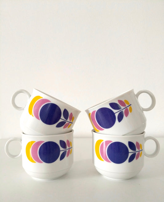 Ensemble de 4 tasses en porcelaine Seltmann Weiden Bavaria
