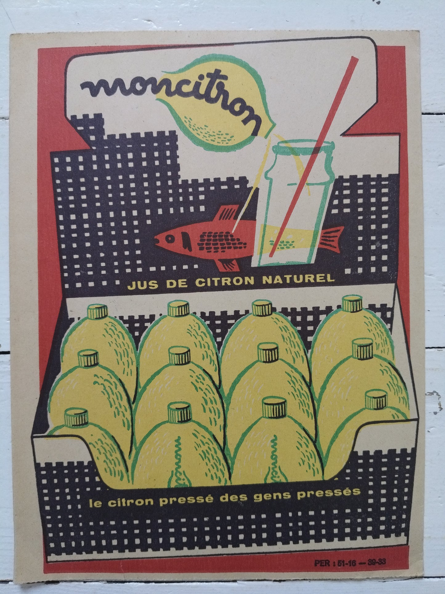 Ancien protège-cahier publicitaire moutarde Grey-Poupon Dijon A5