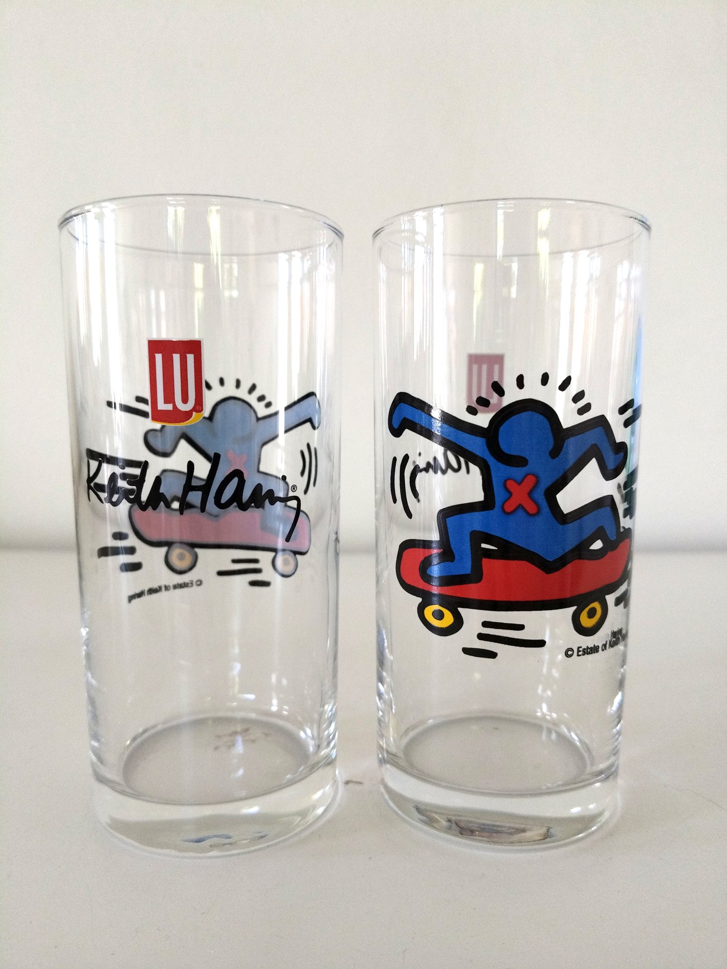 Verre Keith Haring publicitaire Lu à l'unité
