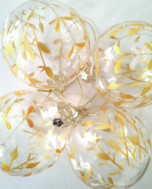 4 boules en verre Ikea Julen 2004