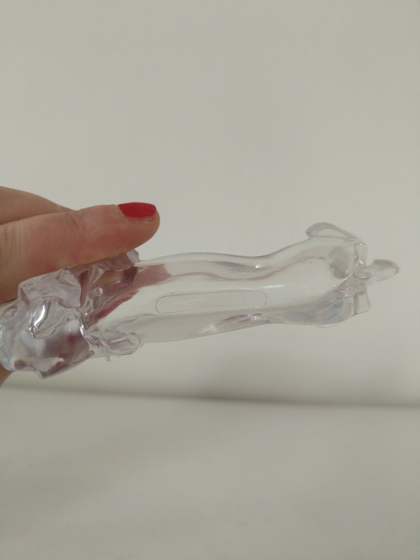 Set de 6 repose/ pose-couteaux chien teckel en plexi transparent (2 sets disponibles)