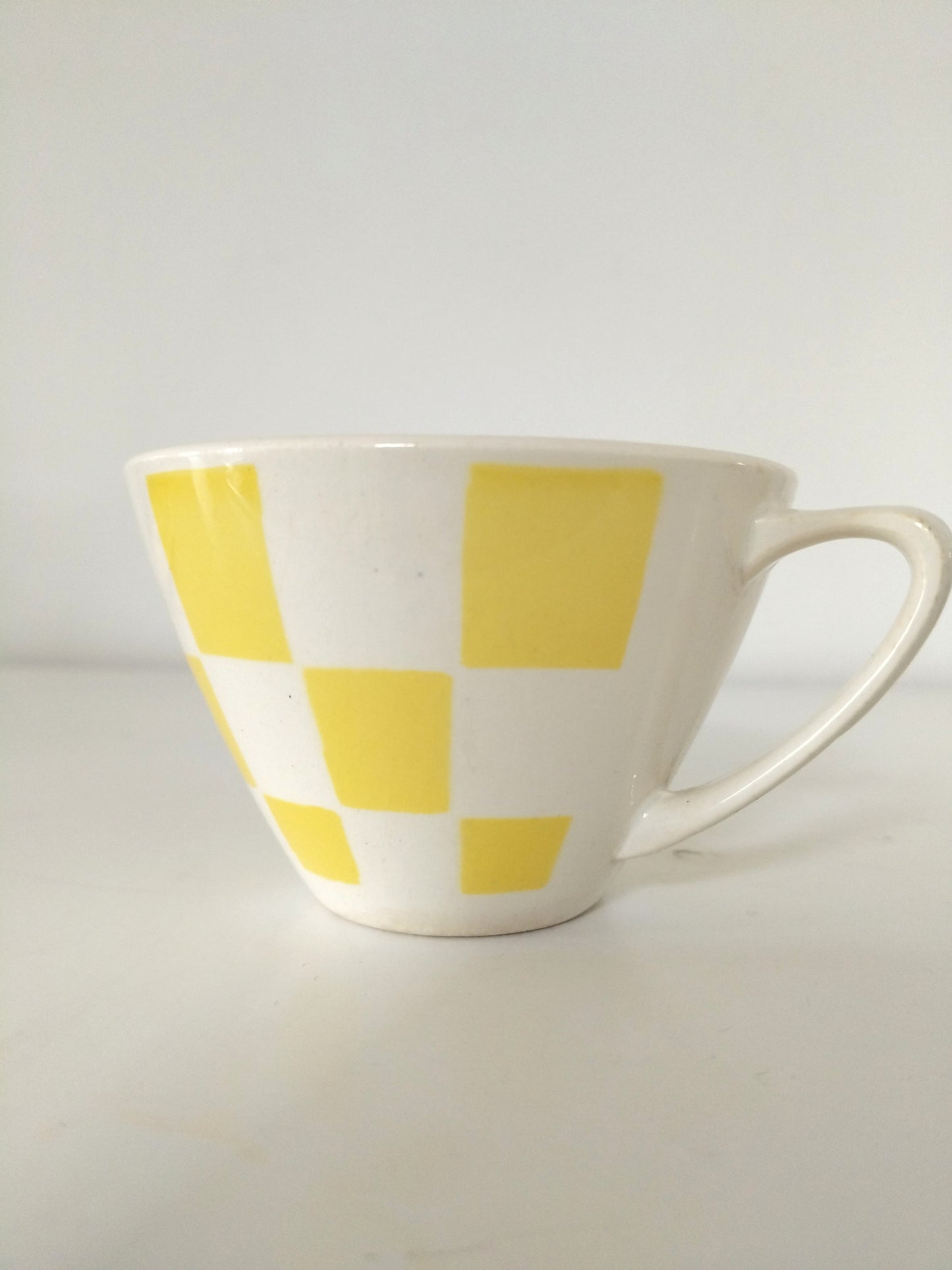 Ensemble tasse + soucoupe Boch La Louvière Damier au choix
