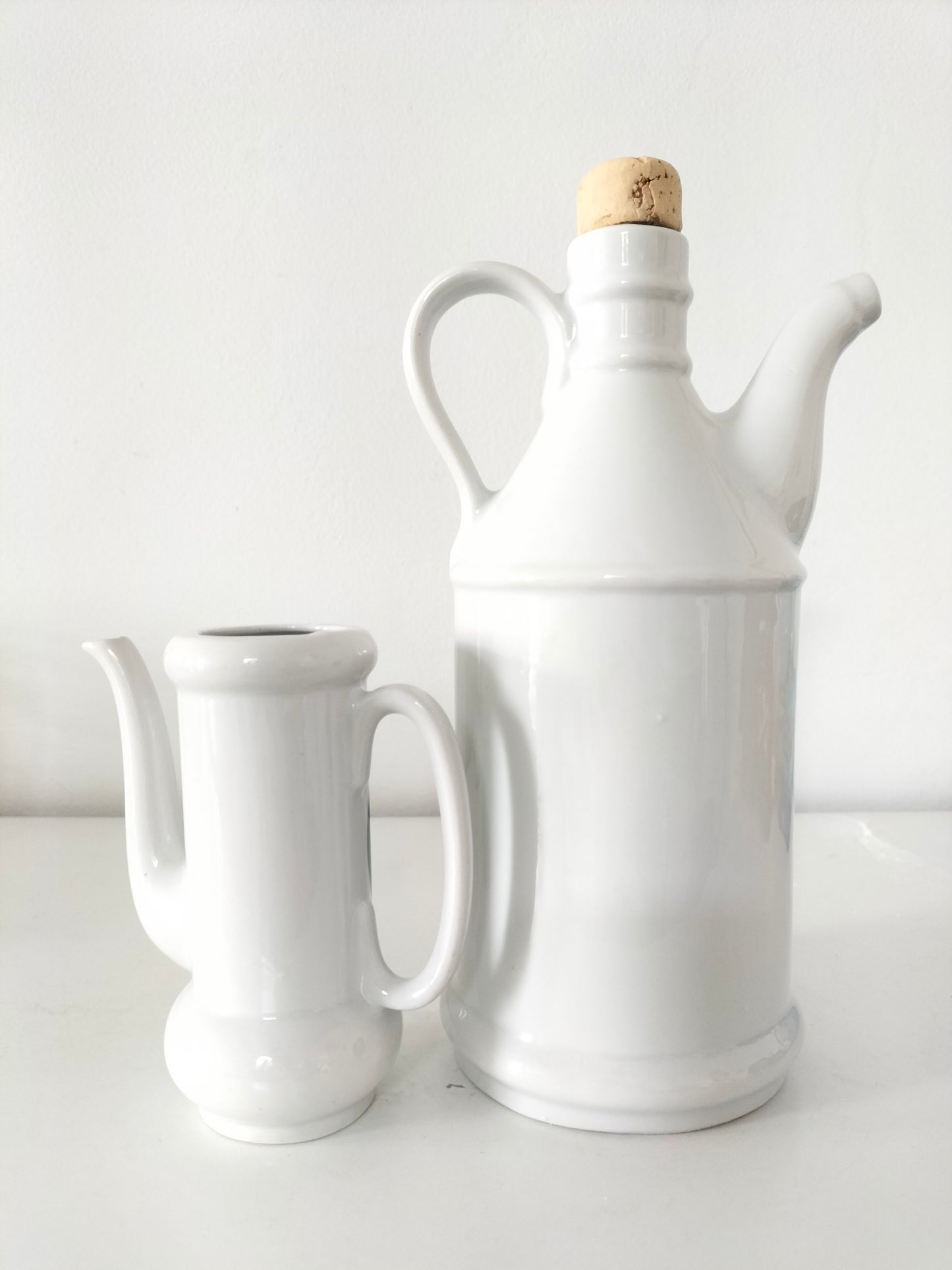 Ensemble huilier et vinaigrier 🍏 en porcelaine Herrandiz Spain