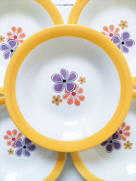 Ensemble de 6 assiettes creuses Pagnossin Italy