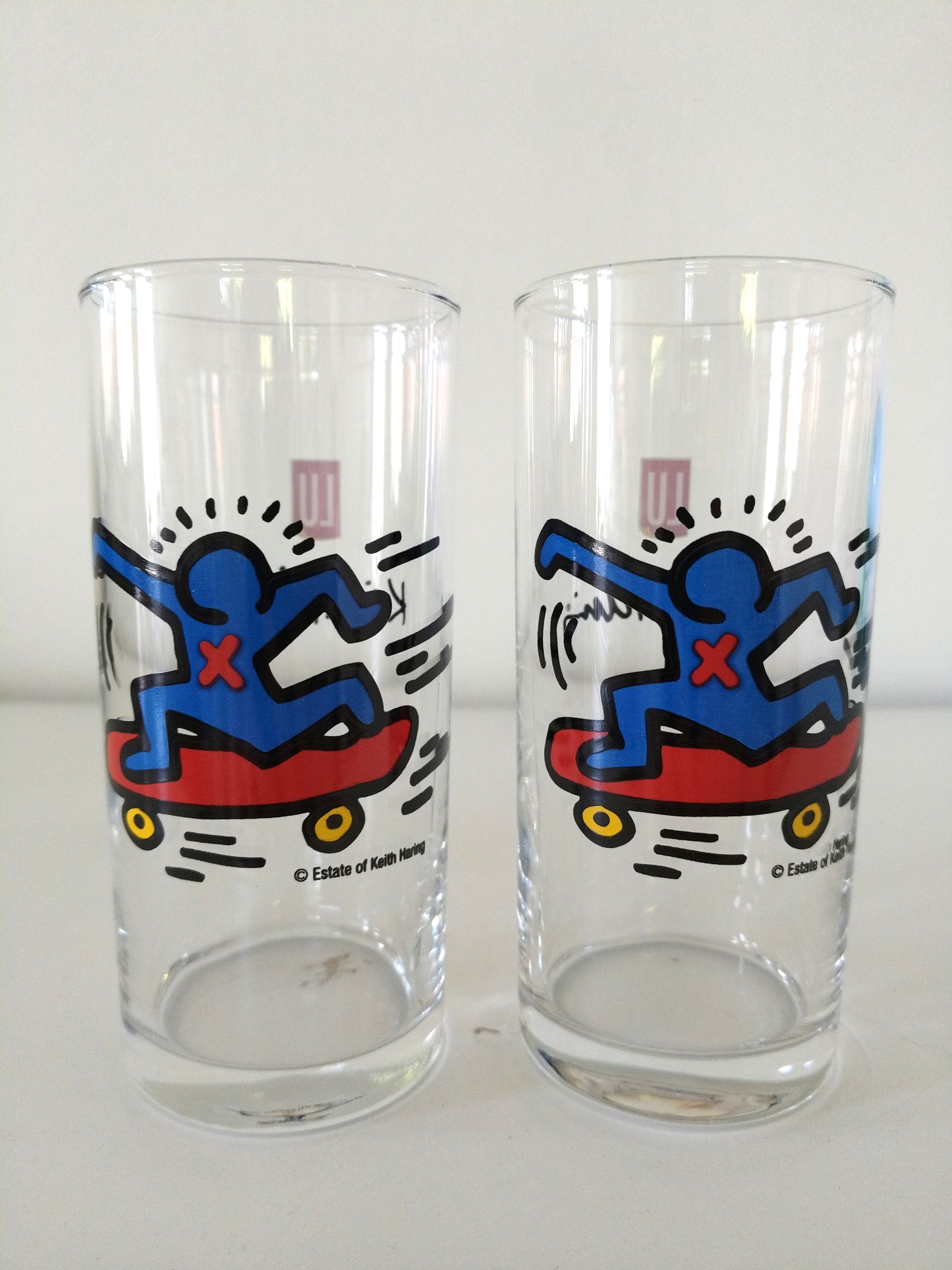 Verre Keith Haring publicitaire Lu à l'unité