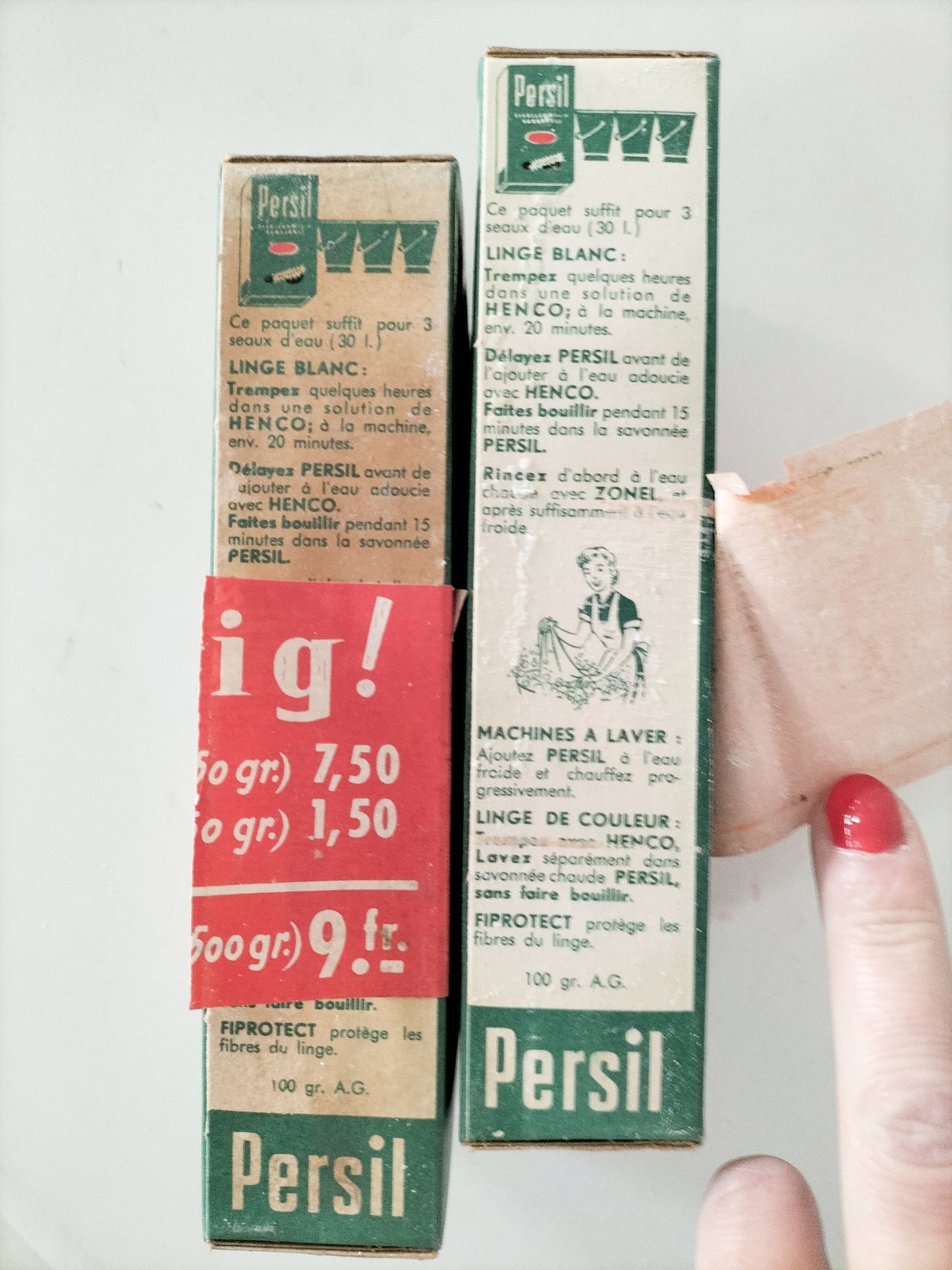 Ancienne boîte de lessive Persil (à l'unité)
