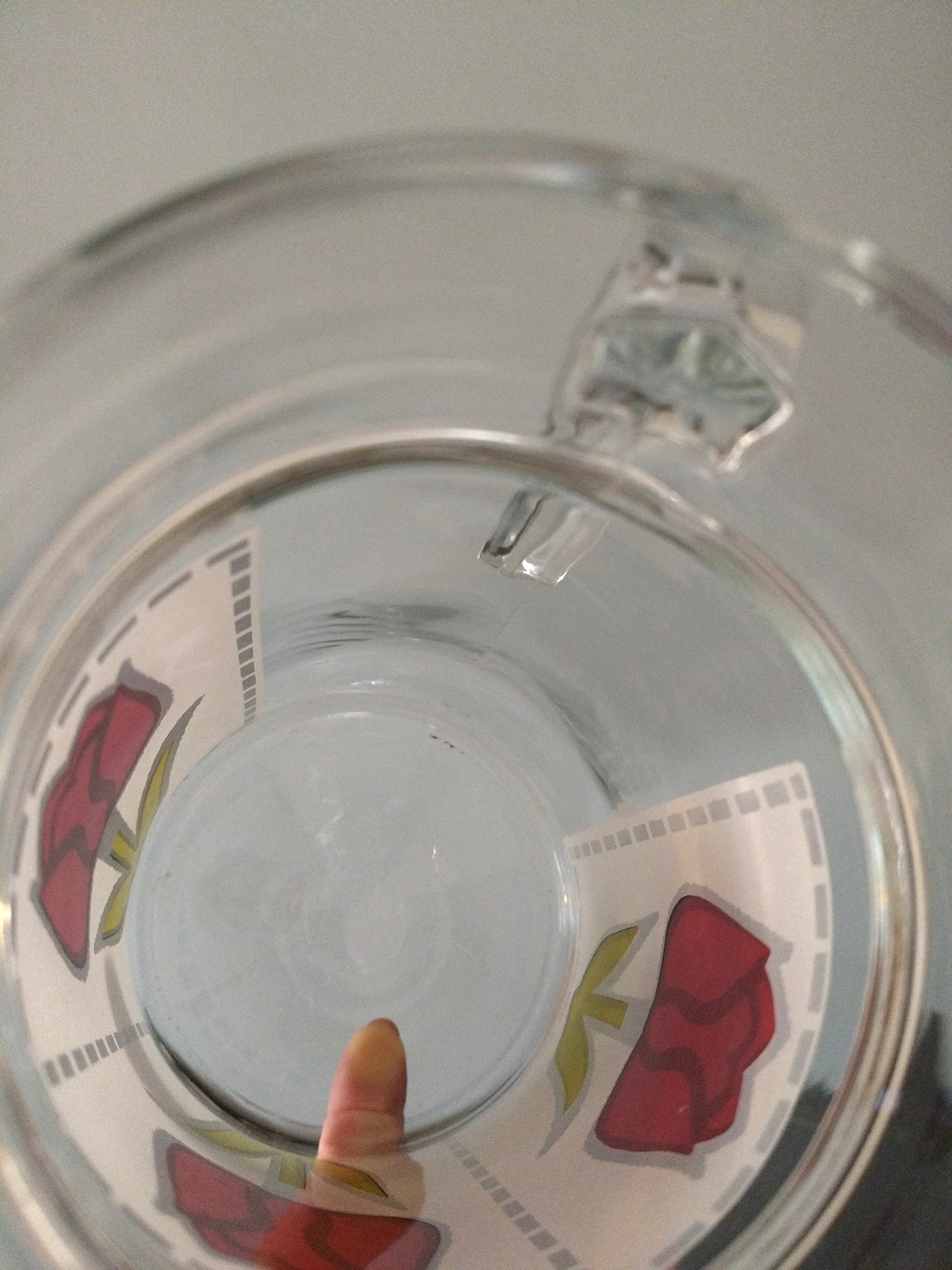 Carafe tulipes en verre