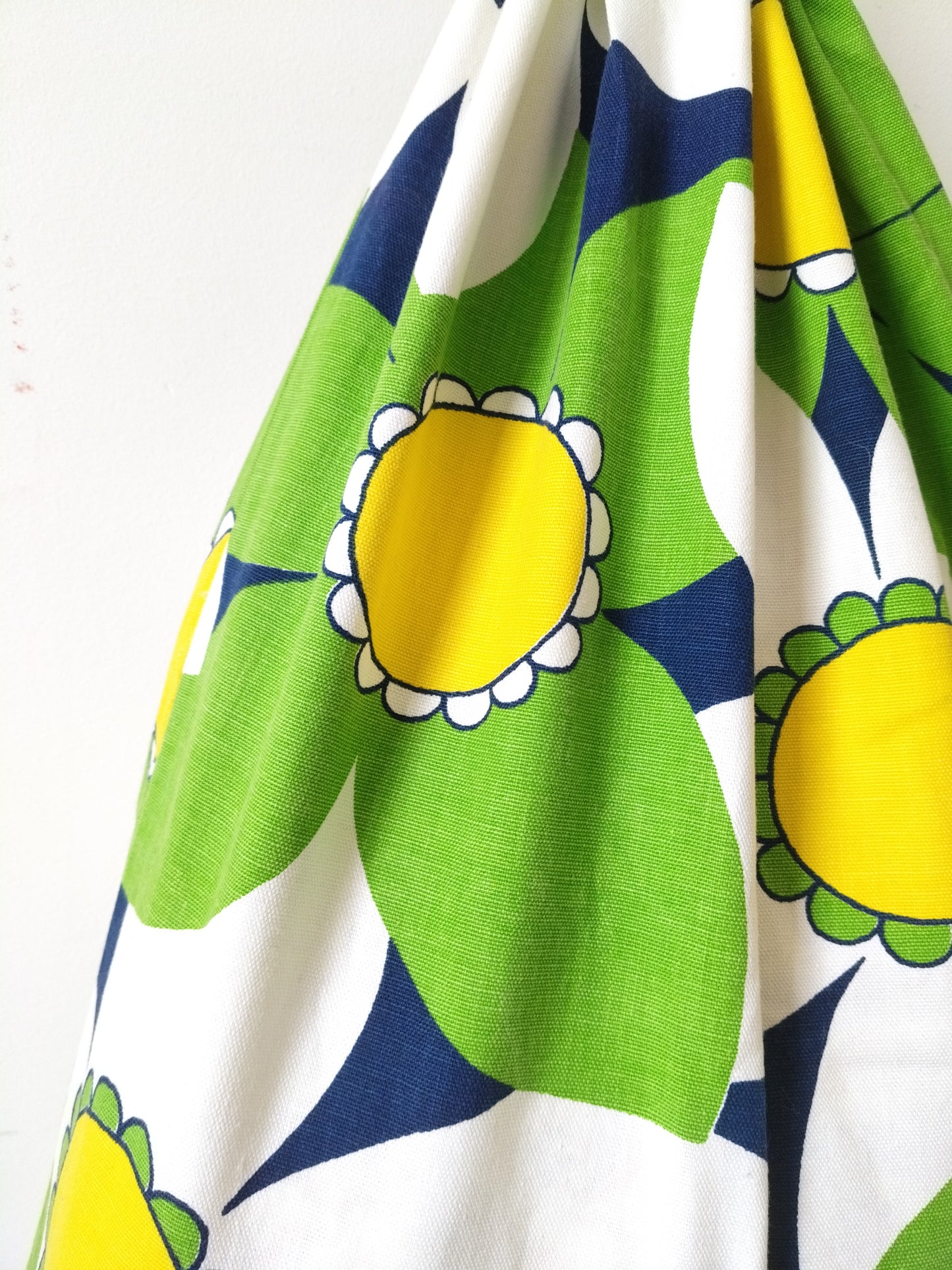Grand sac à linge vintage en tissu