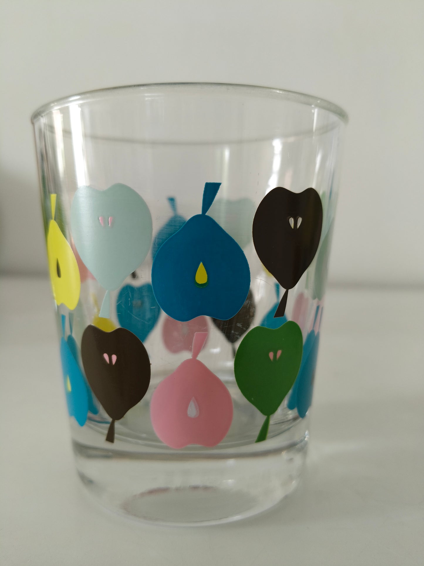 Duo de verres Ikea décor poires