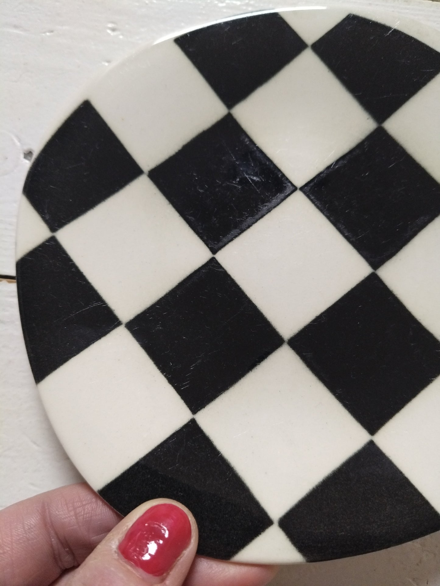 Petite assiette/ soucoupe Boch La Louvière Damier au choix