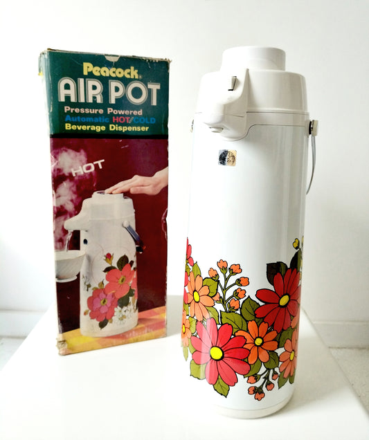 Grand thermos à pompe pivotant 2,5l Peacock Air Pot Japan