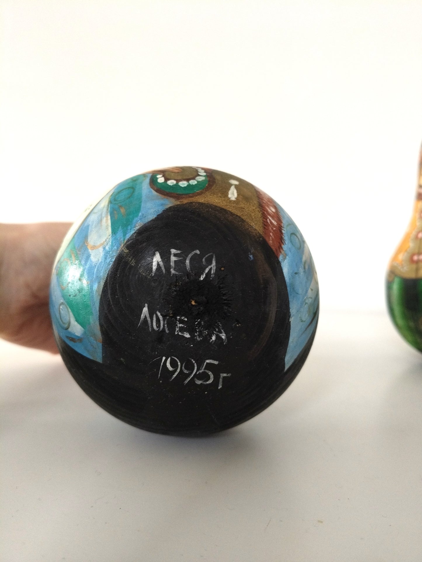 Grande poupée russe/ matriochka culbuto grelot artisanale en bois 1995 au choix - cetaitmieuxavant