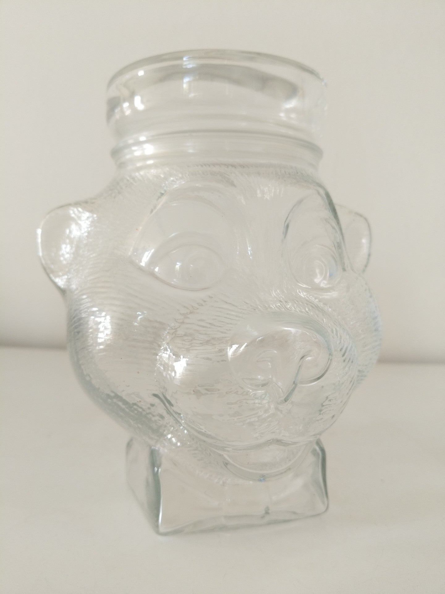 Bonbonnière/ bocal/ pot en verre tête d'ours 🐻