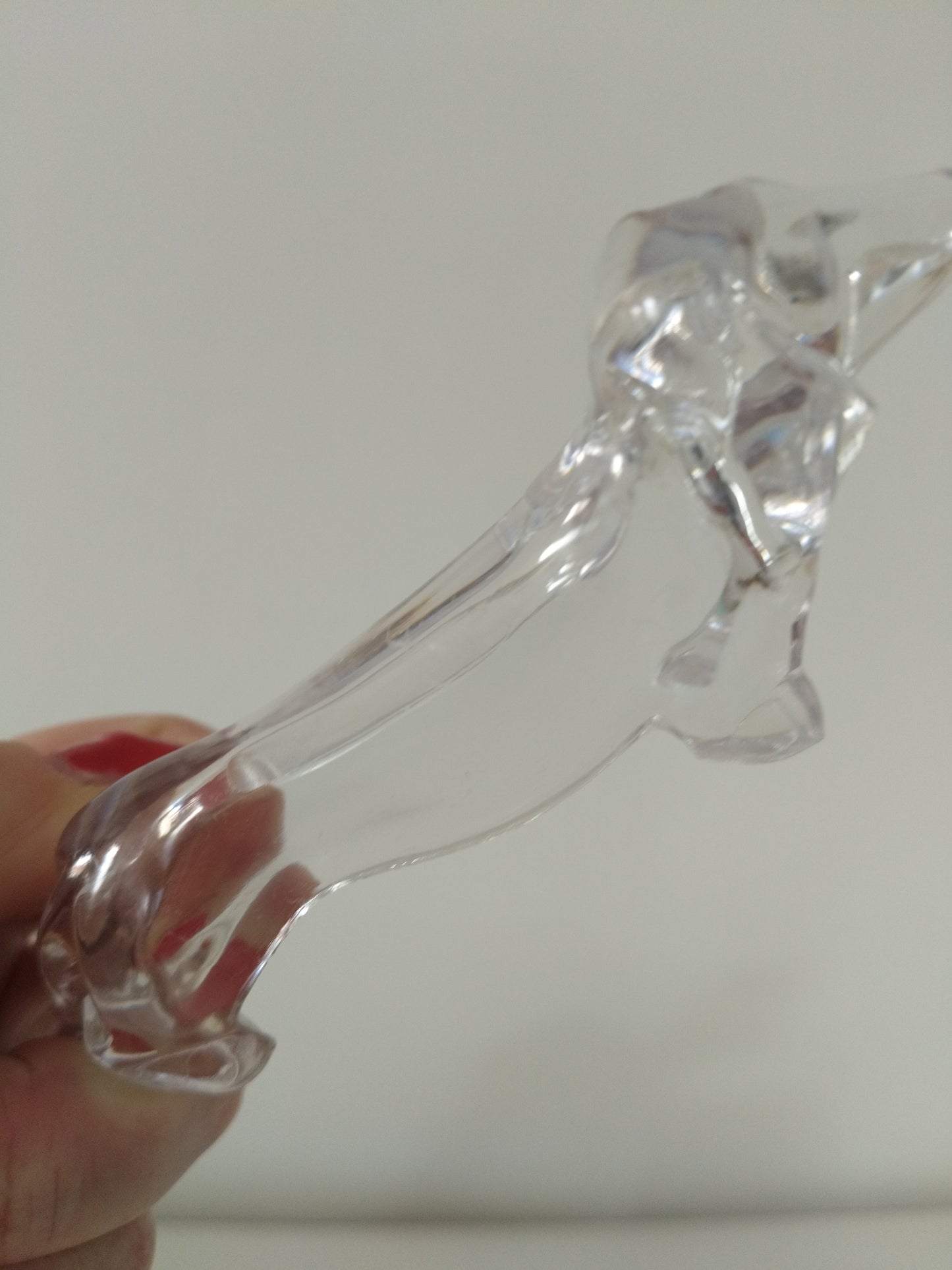 Set de 6 repose/ pose-couteaux chien teckel en plexi transparent (2 sets disponibles)
