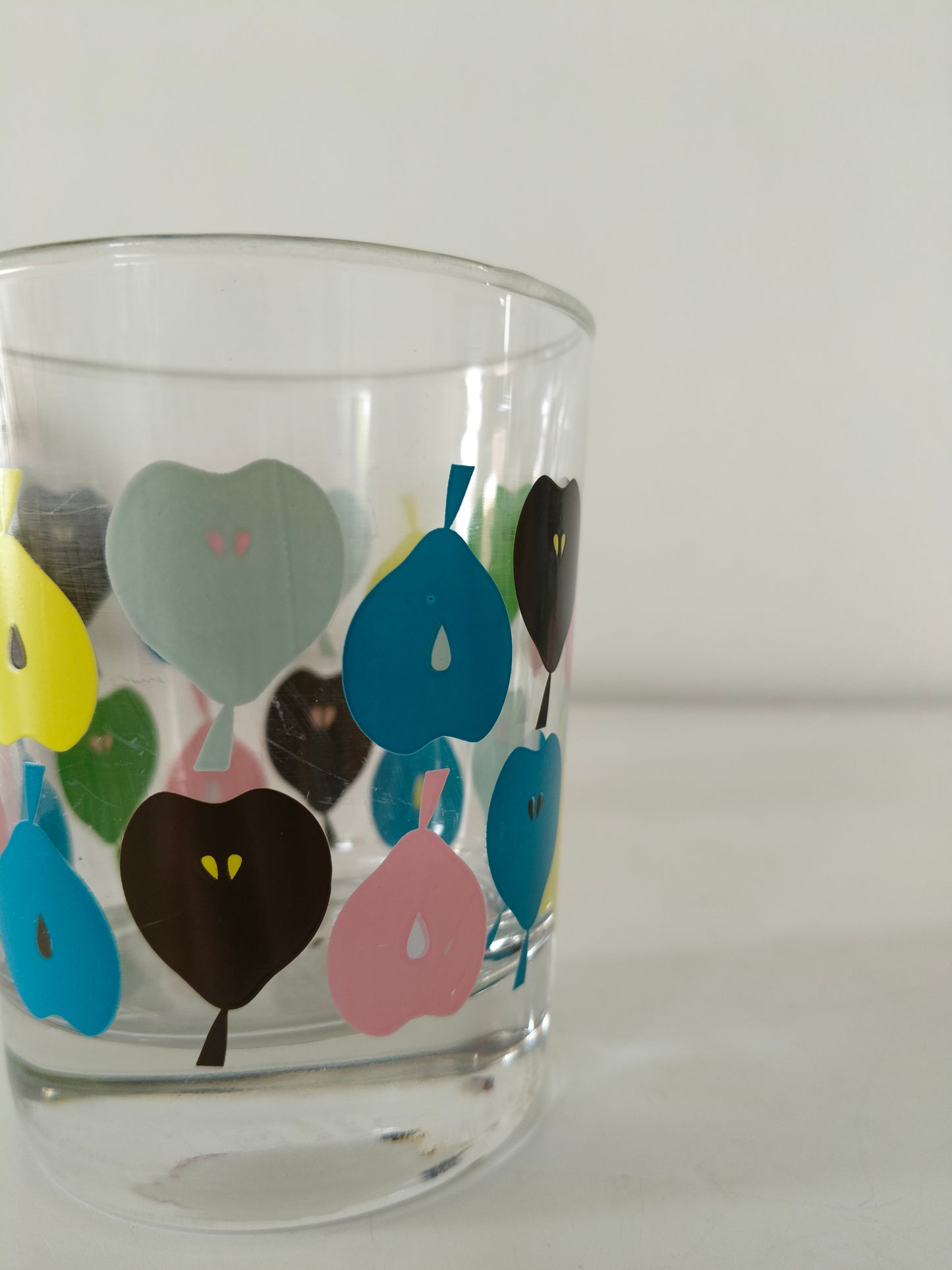 Duo de verres Ikea décor poires