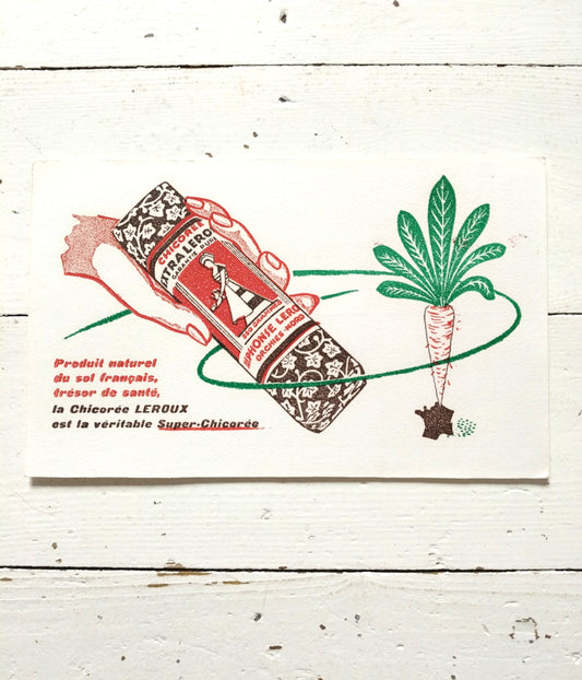 Ancien buvard publicitaire Chicorée Leroux