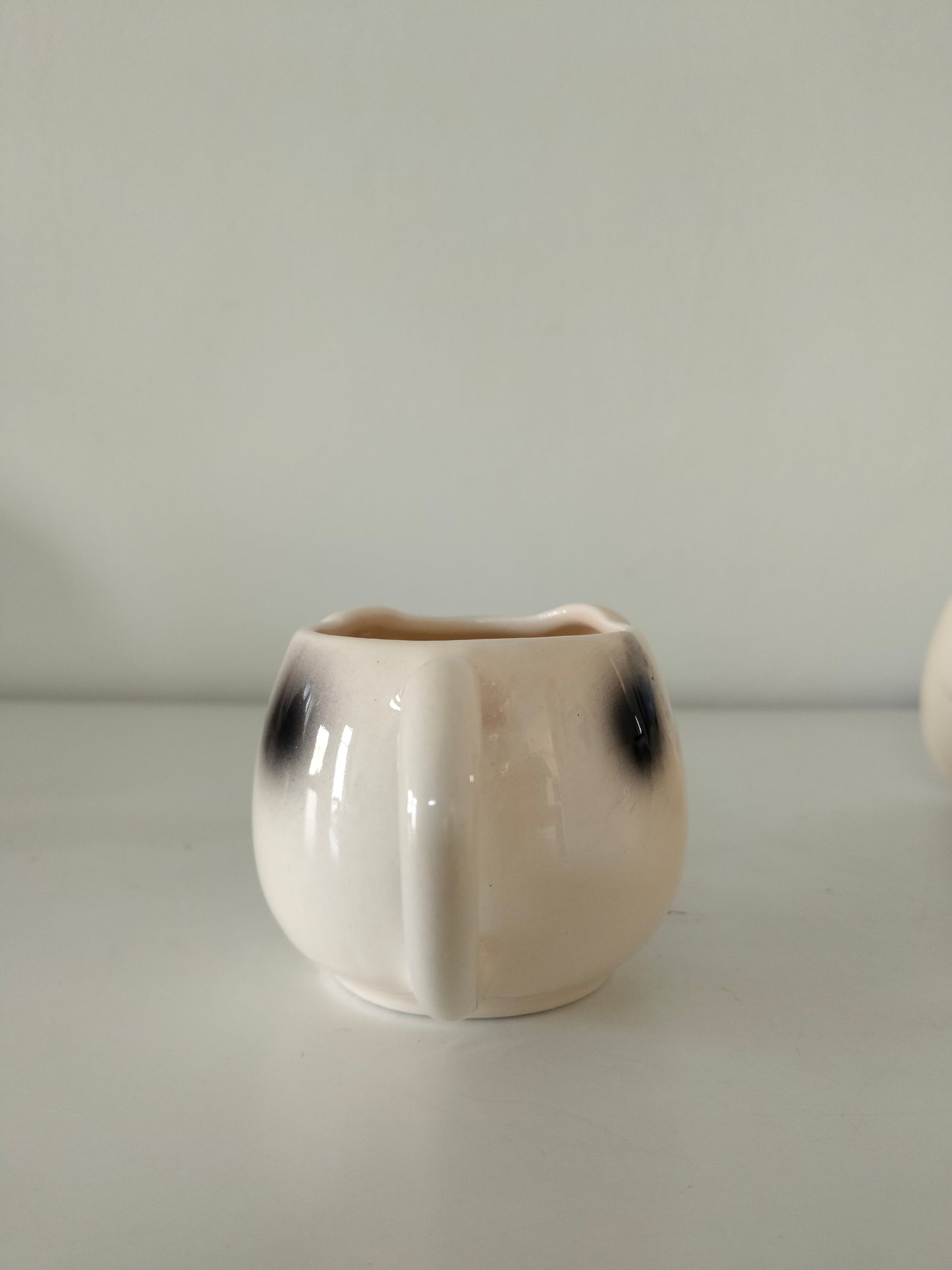 Duo de tasses cochon en porcelaine
